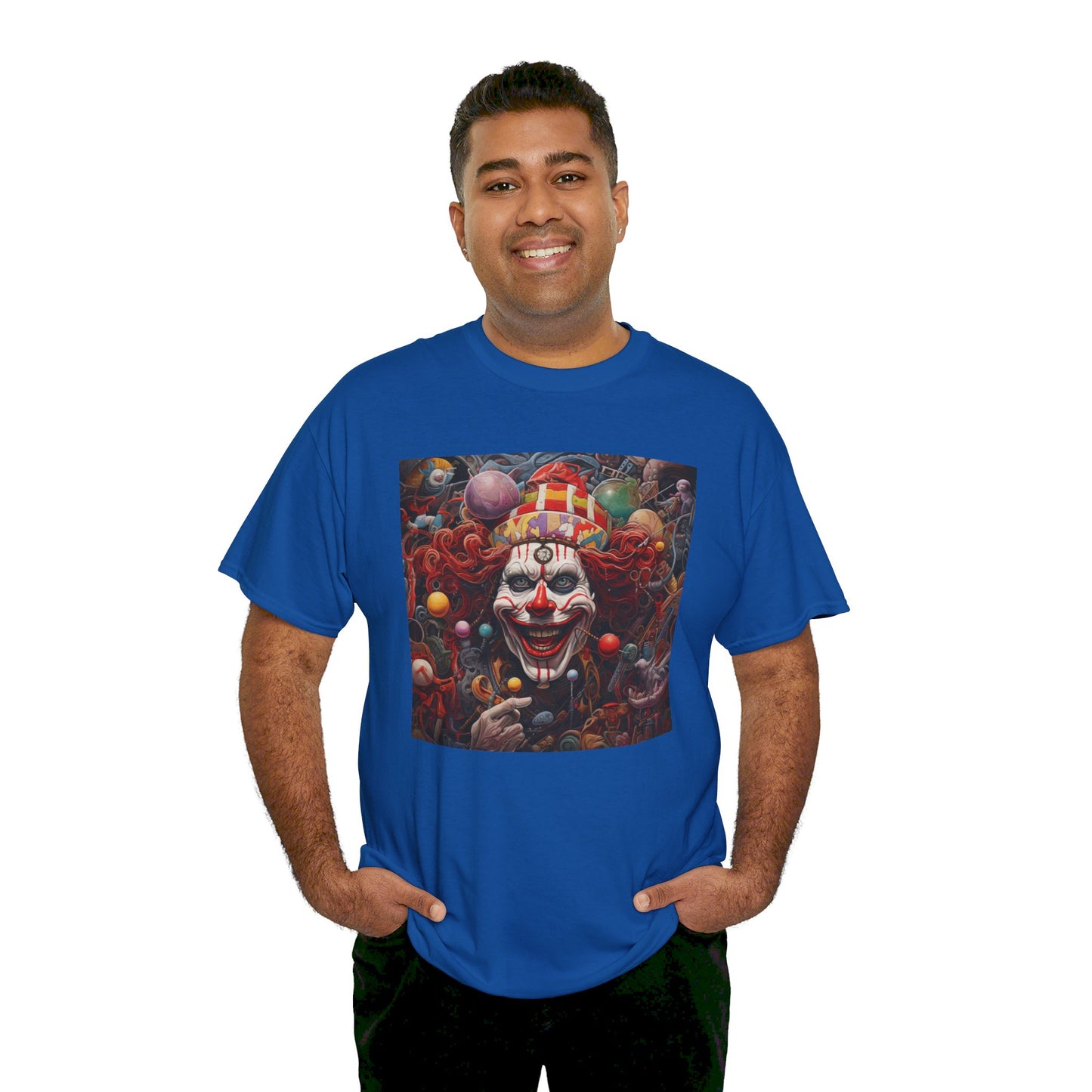 Clown Mutiny Face Unisex Heavy Cotton Tee