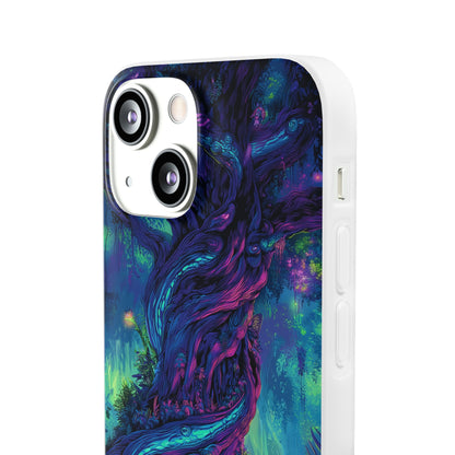Psychedelic Tree Vibrant Fantasy Flexi Case - Enchanted Forest Design