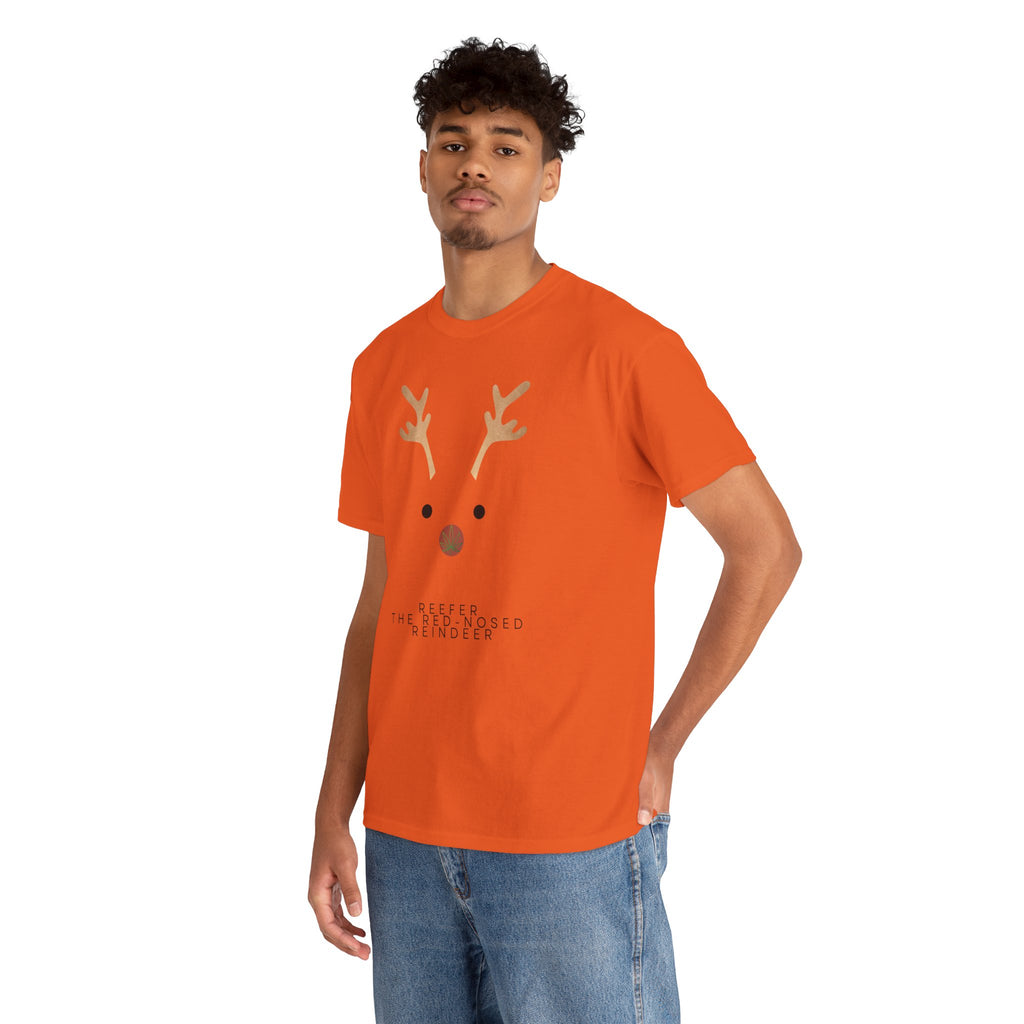 Reindeer Unisex Heavy Cotton Tee