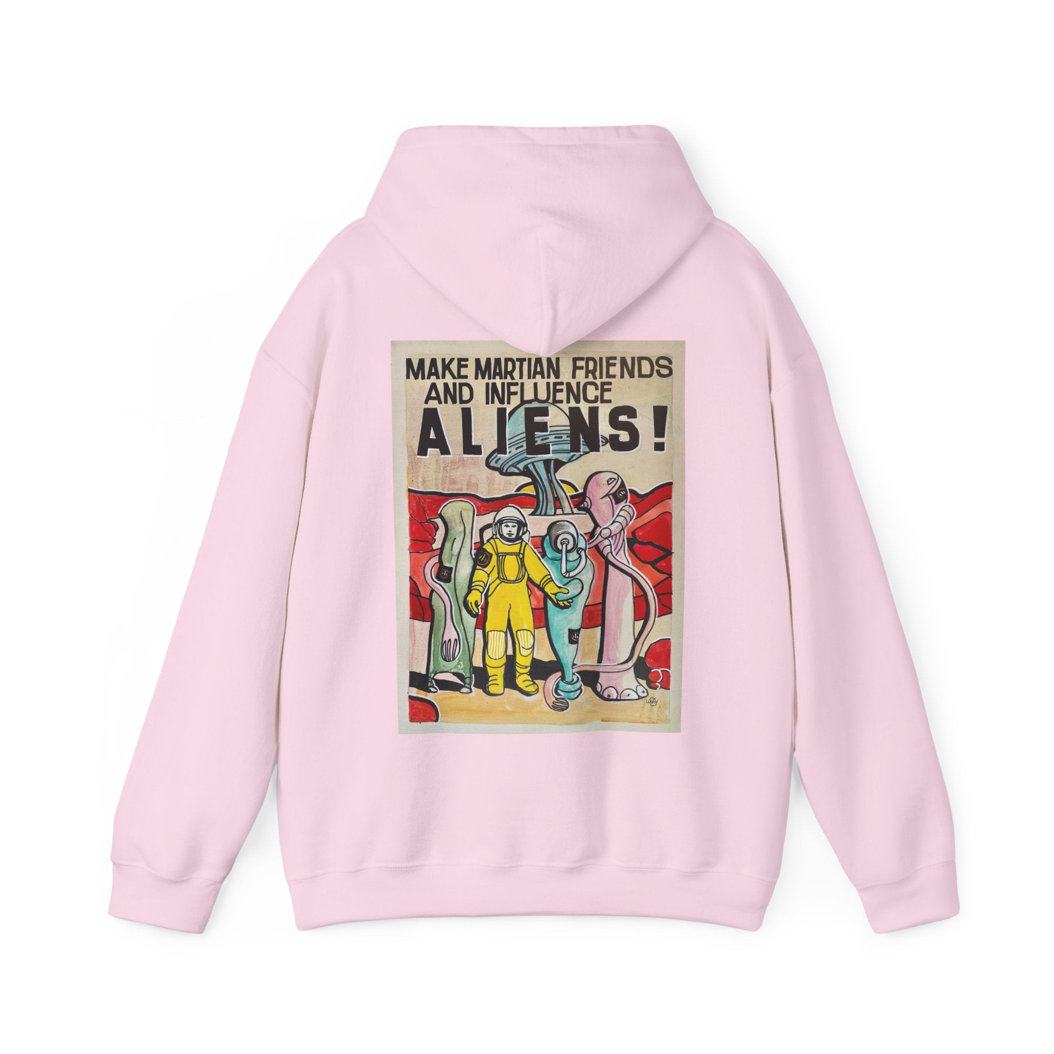 Mars Aliens Unisex Heavy Blend Hooded Sweatshirt