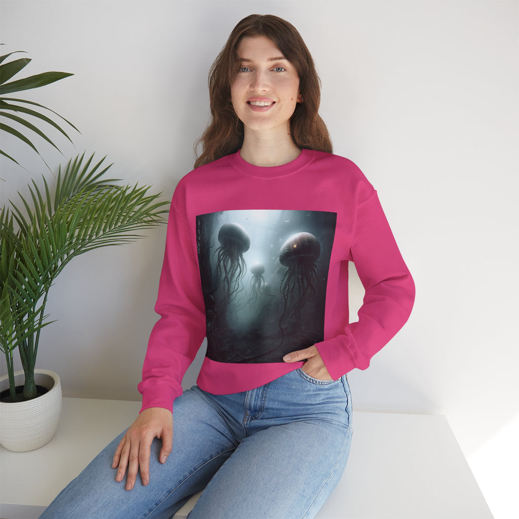 Alien Jellyfish Unisex Heavy Blend Crewneck Sweatshirt