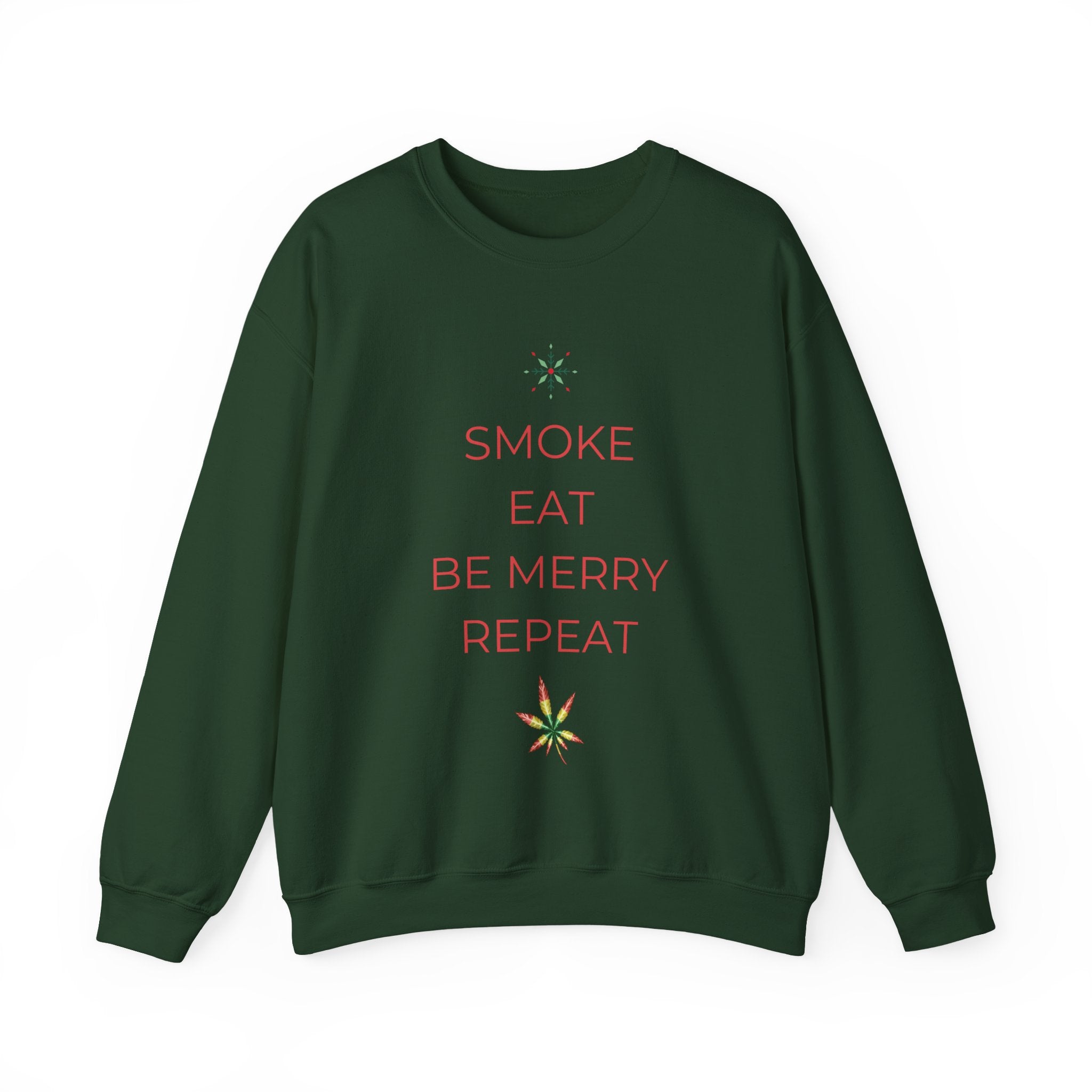 Eat Repeat Holiday Unisex Heavy Blend Crewneck Sweatshirt