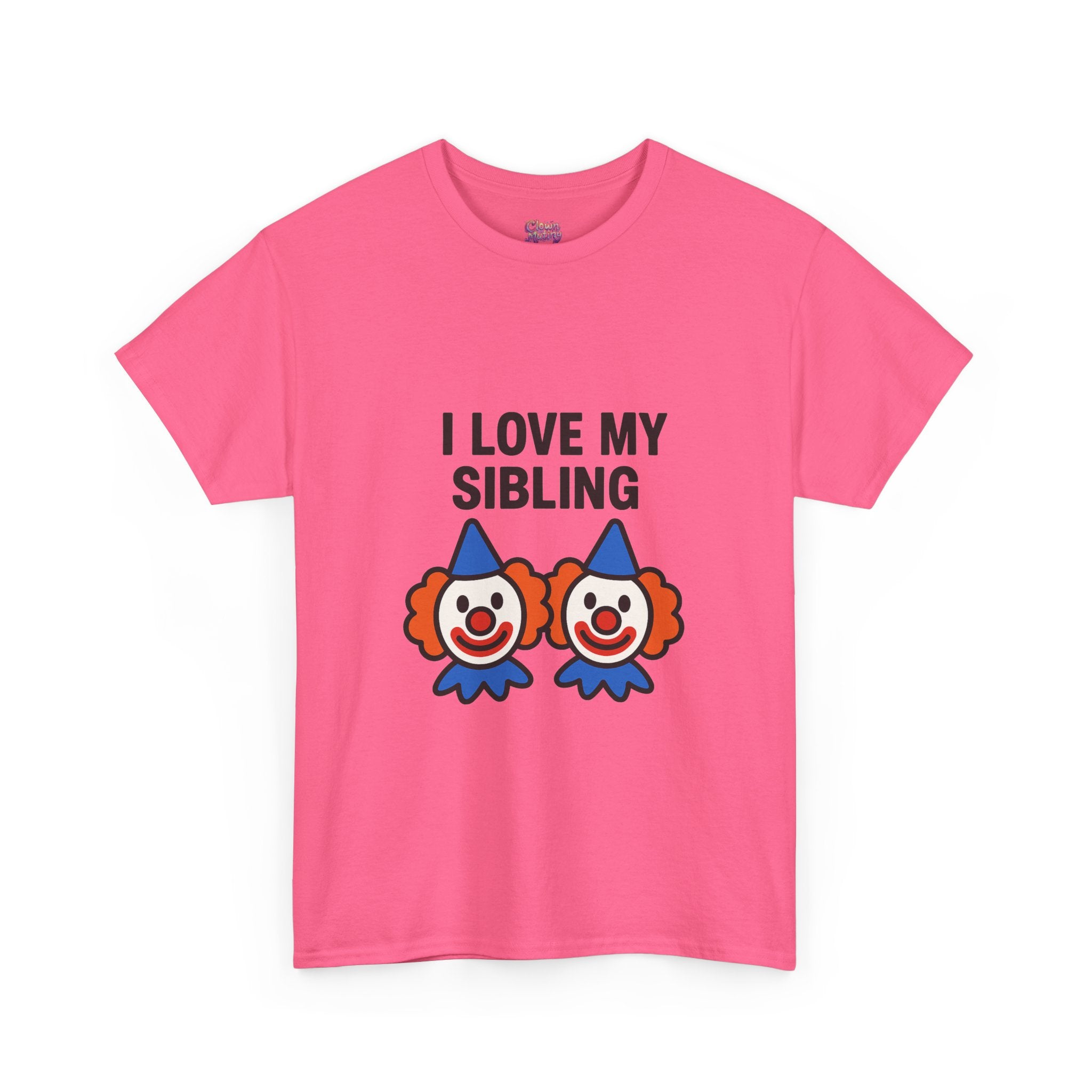 Funny Clown Sibling Love Unisex Cotton Tee