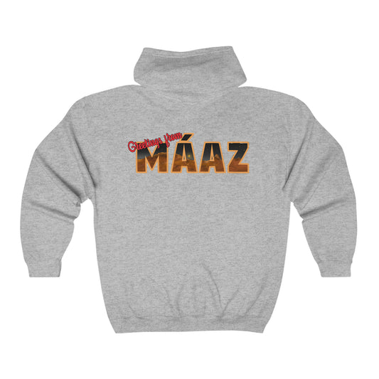 Greetings from Máaz Unisex Heavy Blend Full Zip Hooded Sweatshirt