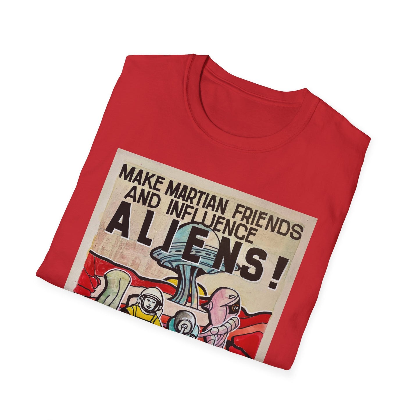 Mars Aliens Unisex Softstyle T-Shirt