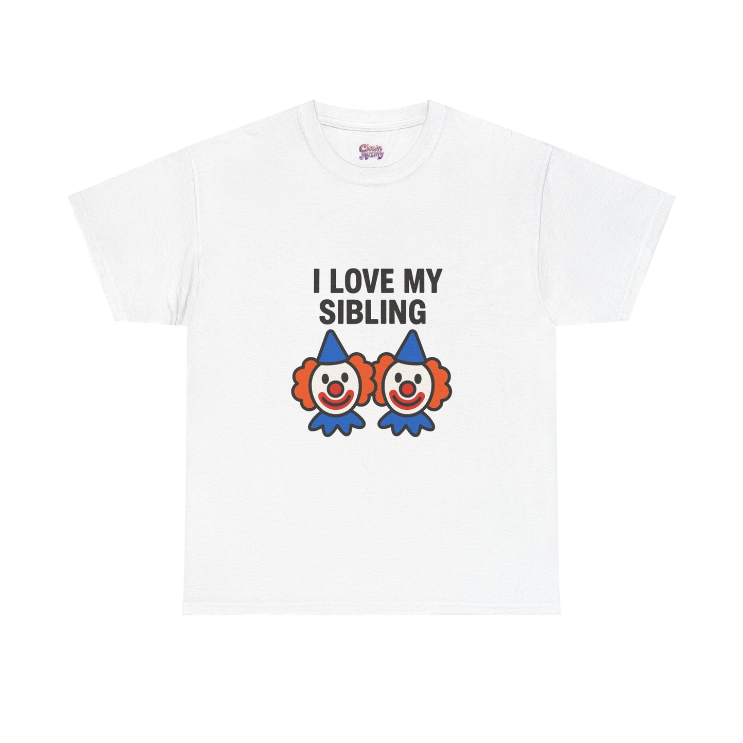 Funny Clown Sibling Love Unisex Cotton Tee