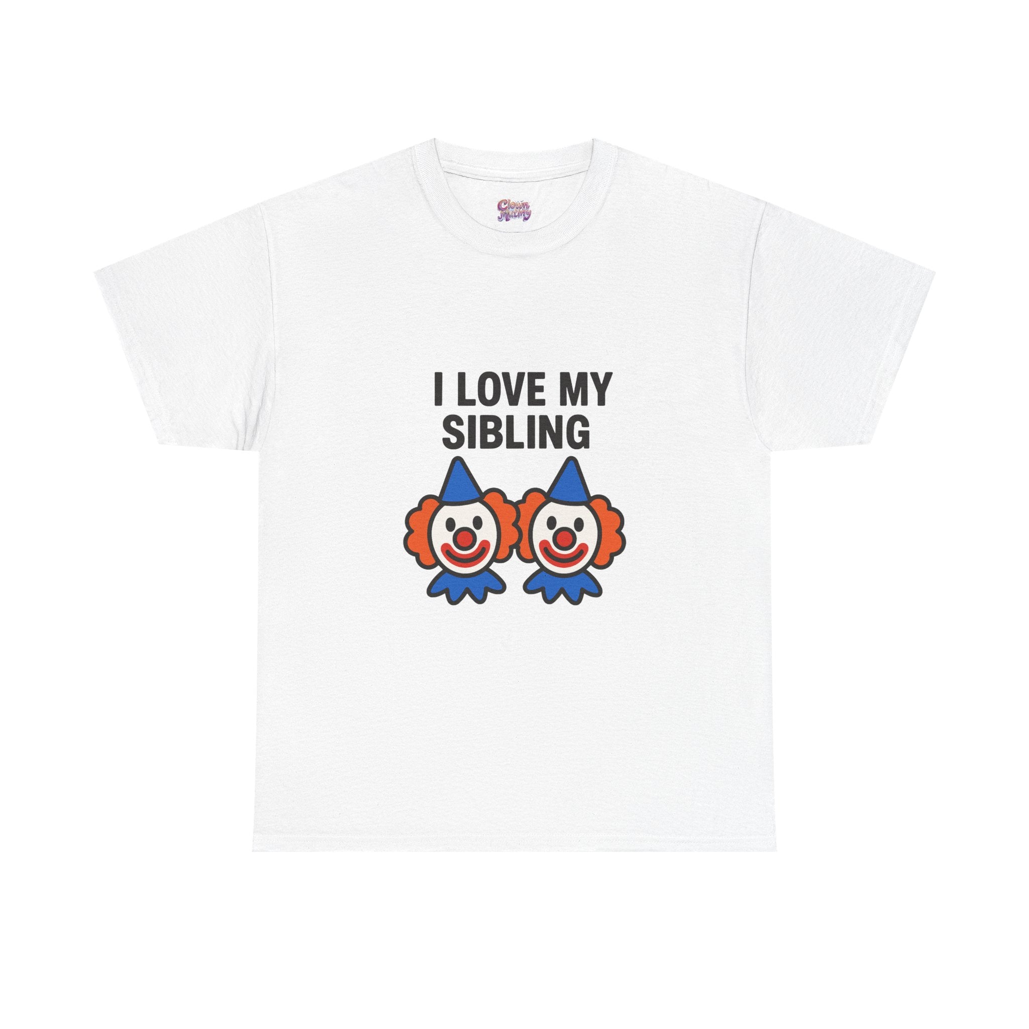 Funny Clown Sibling Love Unisex Cotton Tee