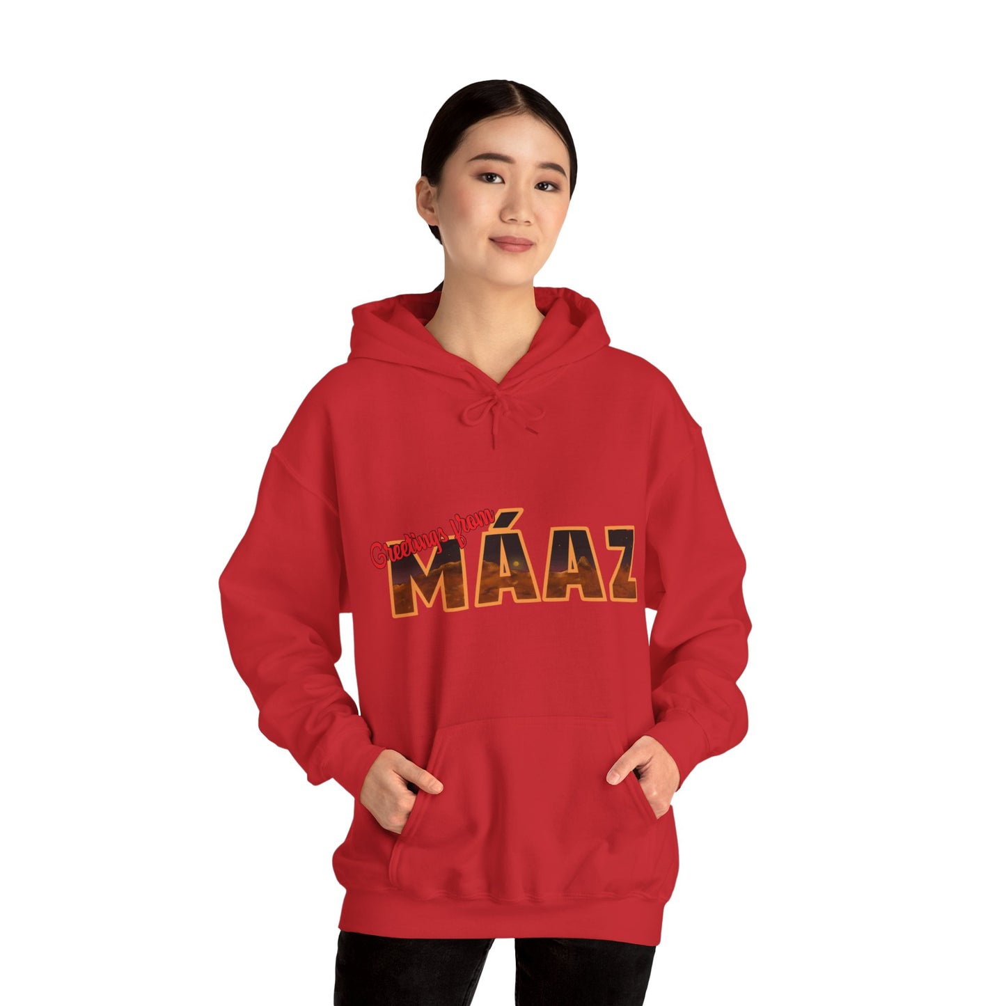 Greetings from Máaz Martians Unisex Heavy Blend Hooded Sweatshirt