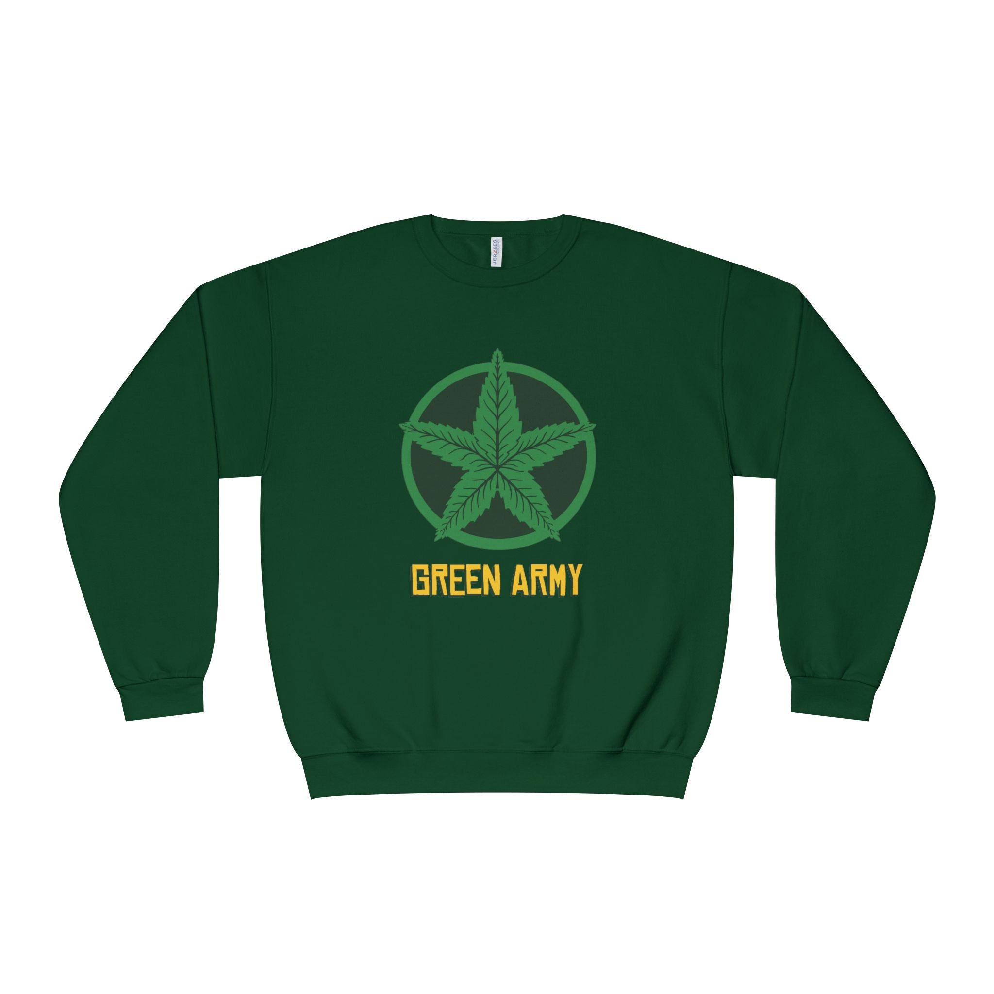 Green Army Star Logo Unisex NuBlend Crewneck Sweatshirt