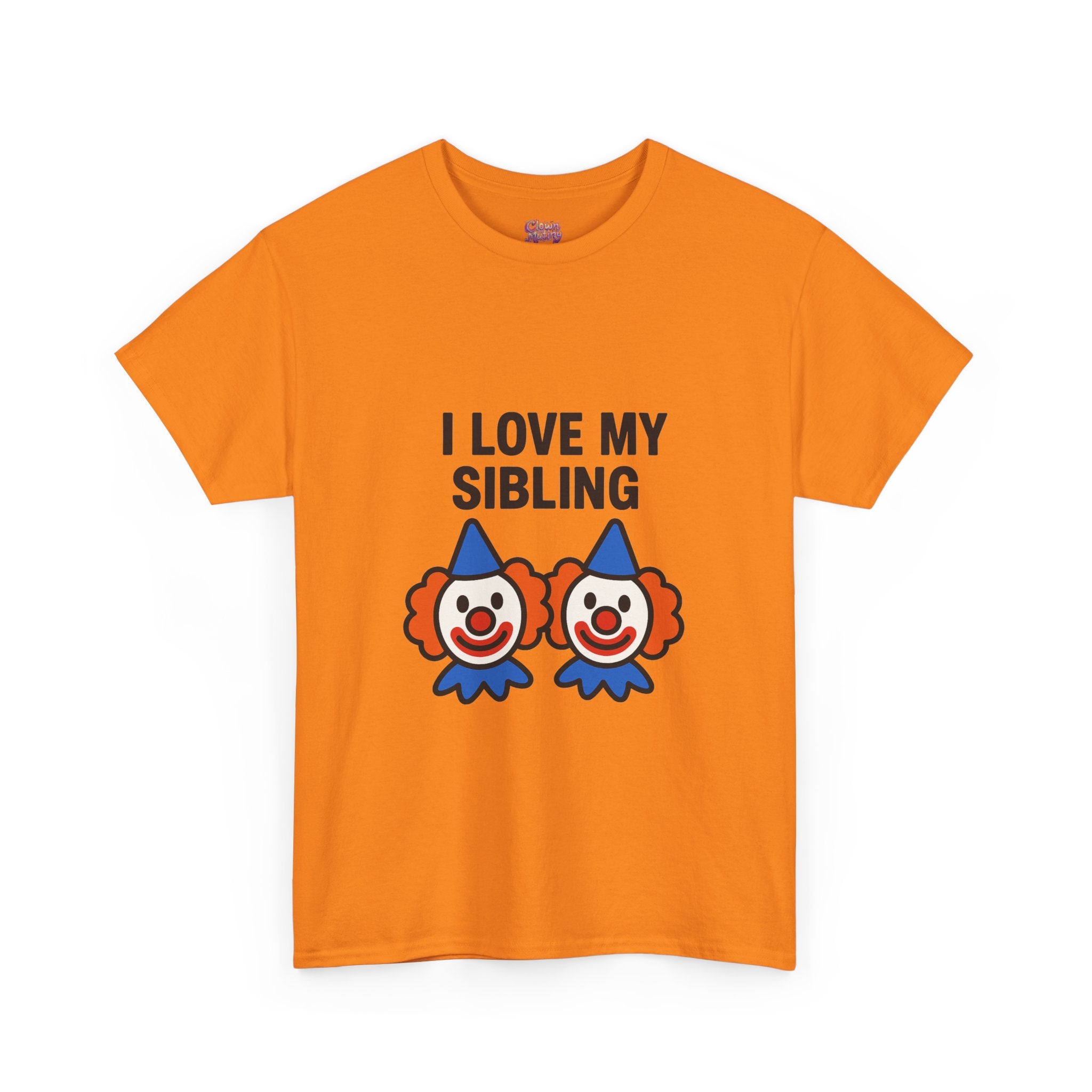 Funny Clown Sibling Love Unisex Cotton Tee
