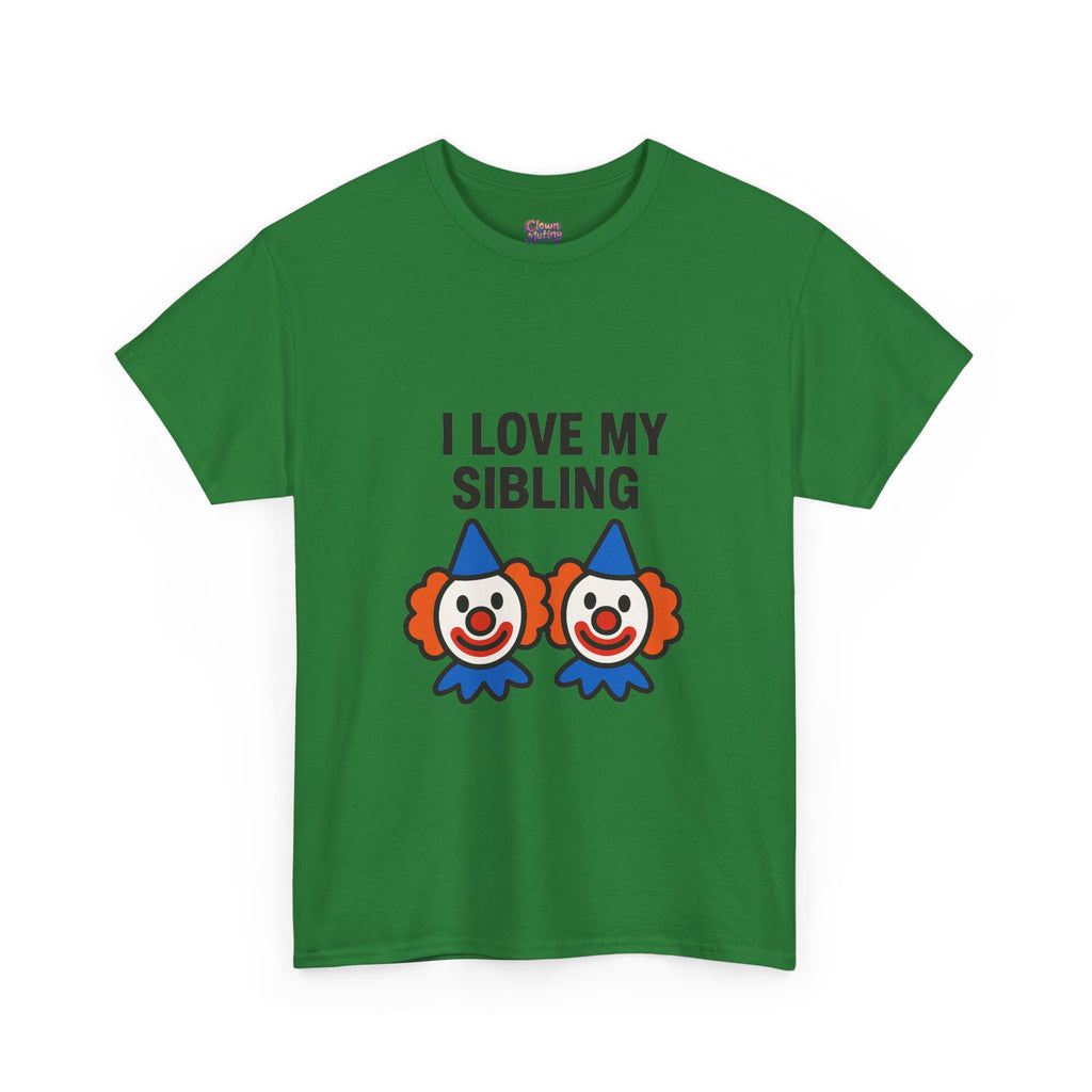 Funny Clown Sibling Love Unisex Cotton Tee