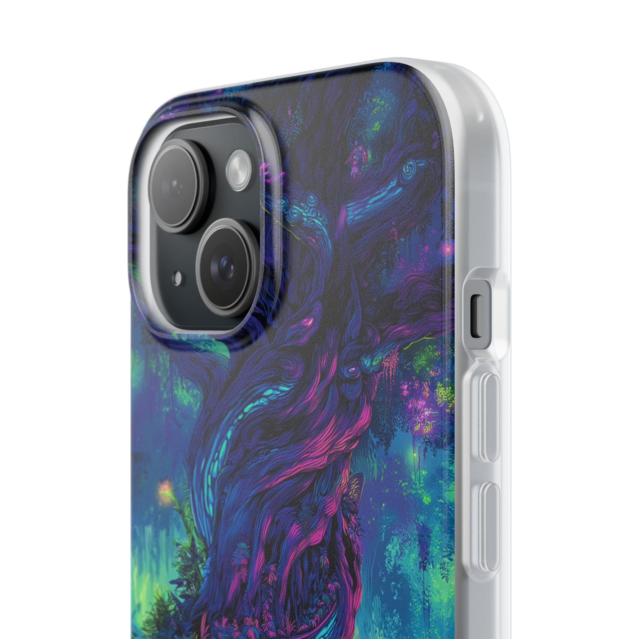 Psychedelic Tree Vibrant Fantasy Flexi Case - Enchanted Forest Design