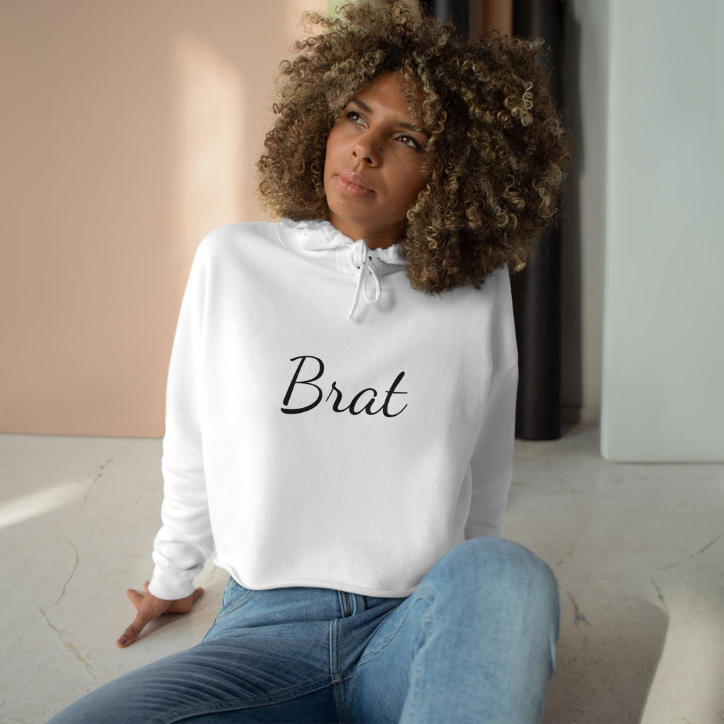 Brat XCX Crop Hoodie - Brat Design for Fashion-Forward Individuals
