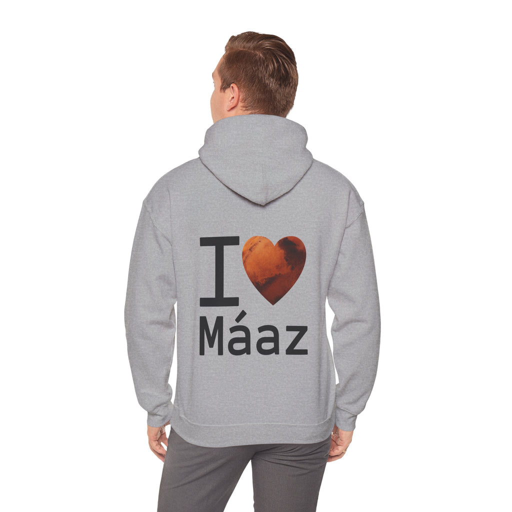I Love Mars Unisex Heavy Blend Hooded Sweatshirt