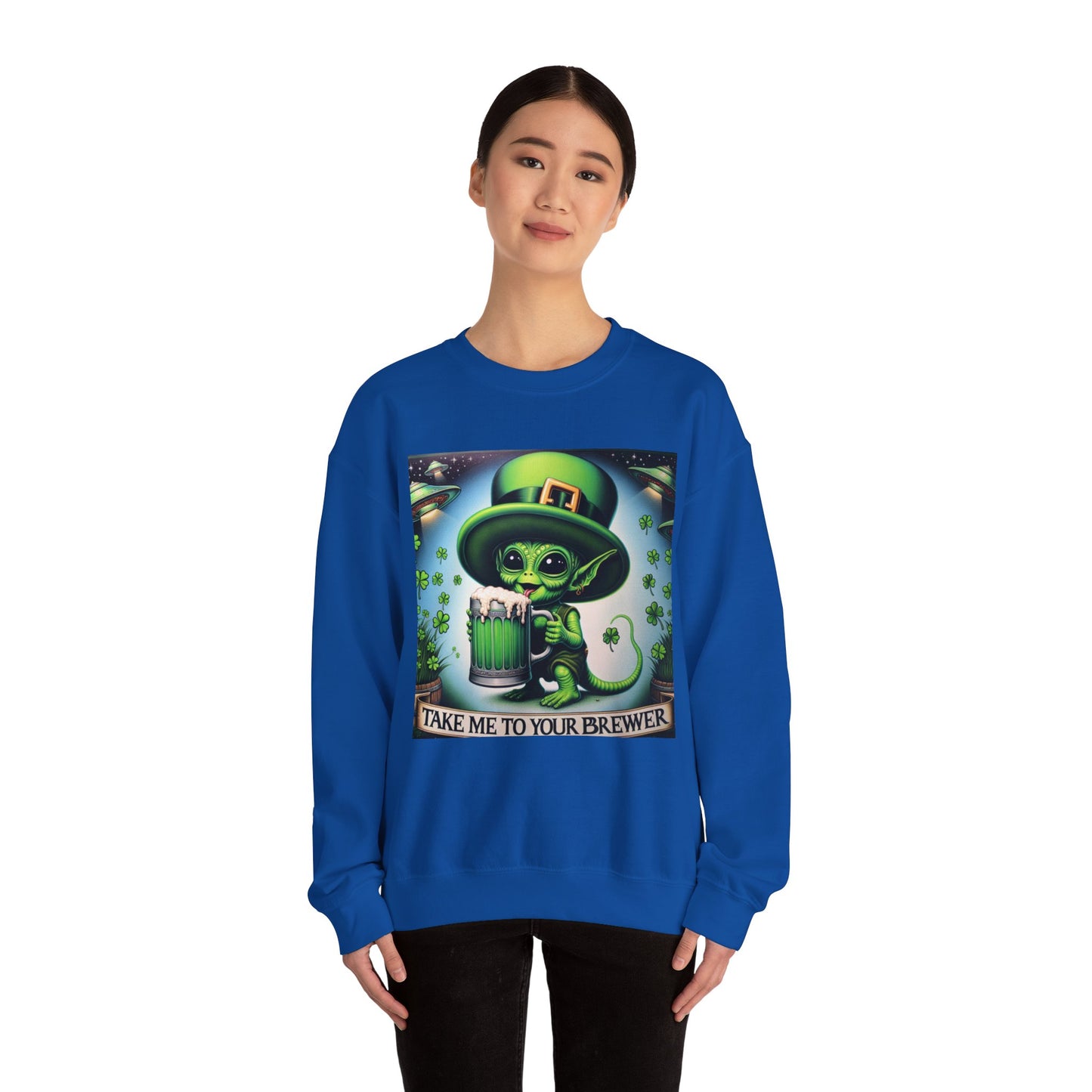 Take me to your Brewer Unisex Heavy Blend Crewneck Sweatshirt