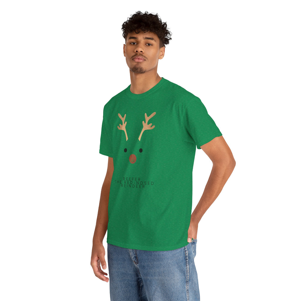 Reindeer Unisex Heavy Cotton Tee