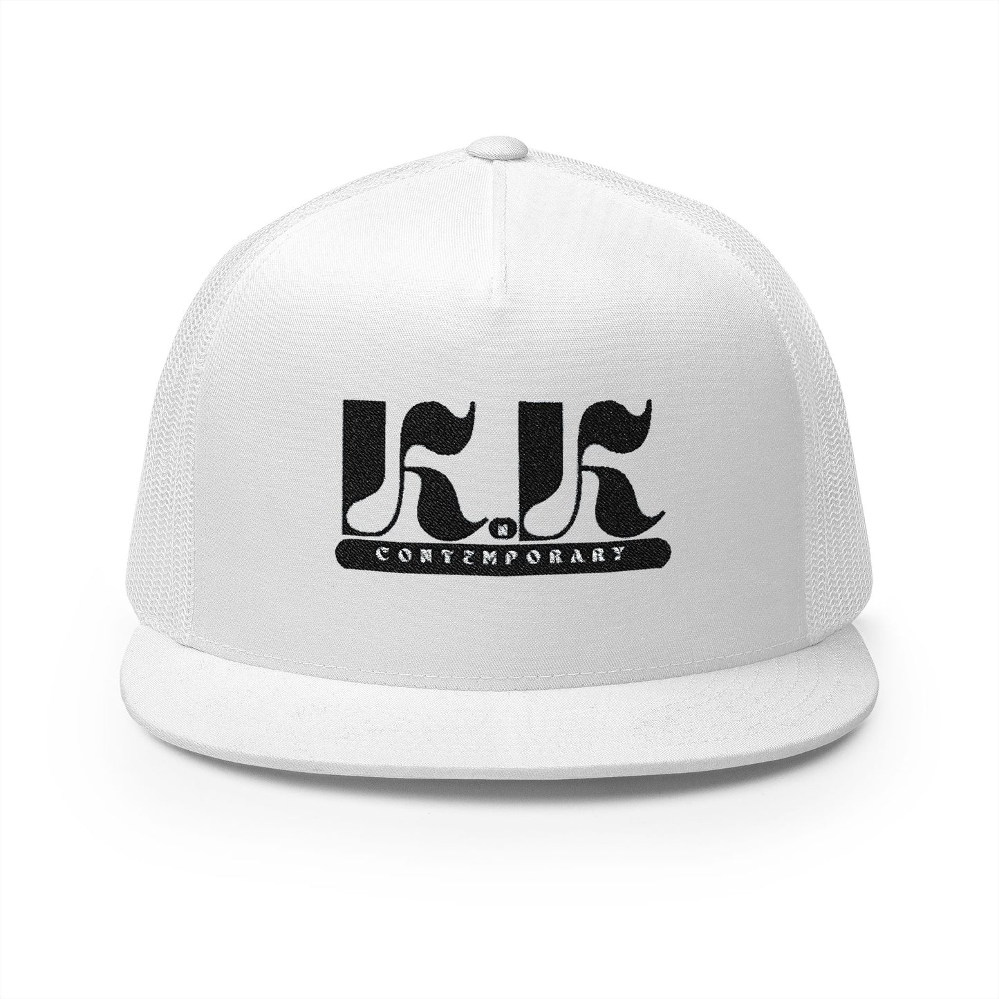 KnK Contemporary Stylish Embroidered 5 Panel Trucker Cap