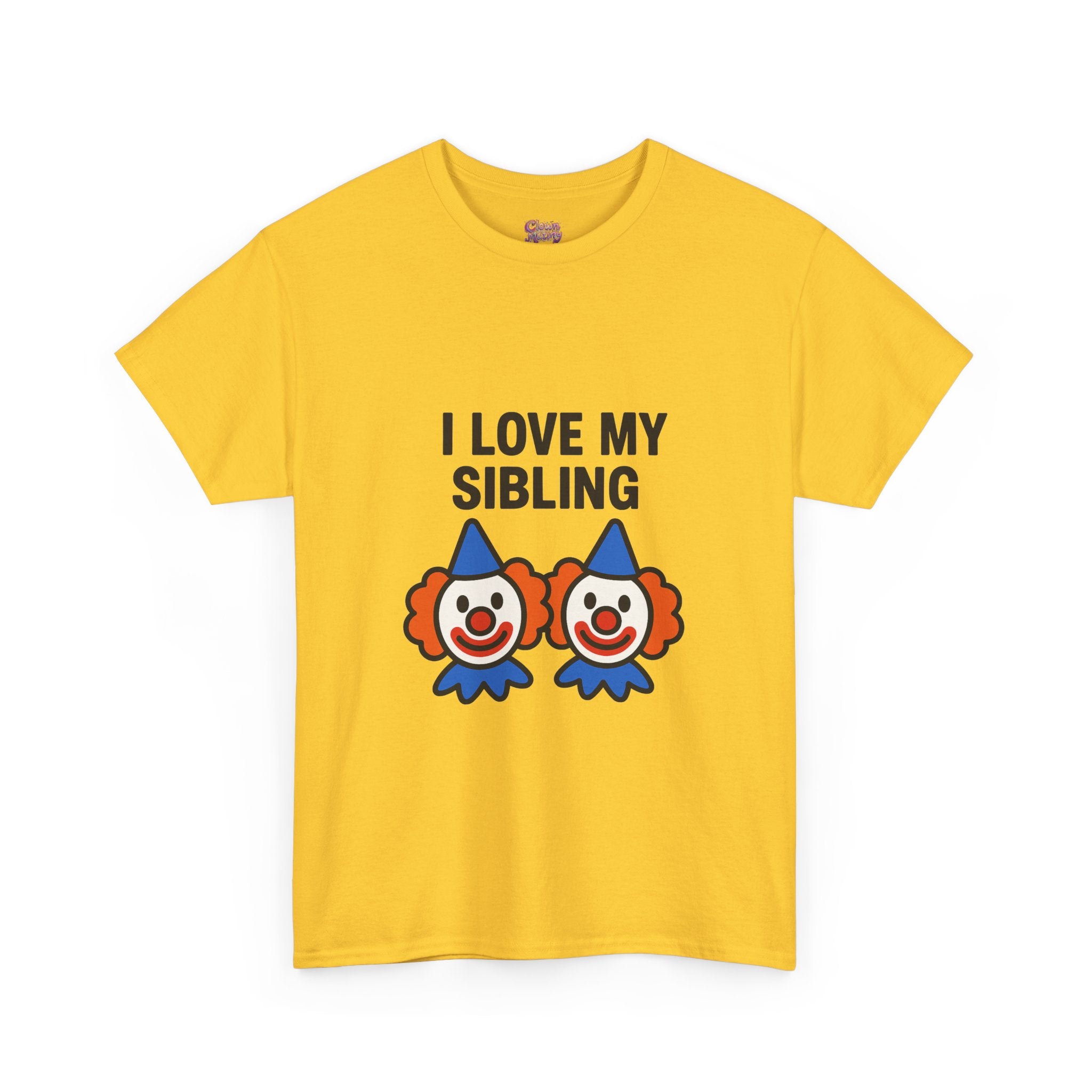 Funny Clown Sibling Love Unisex Cotton Tee