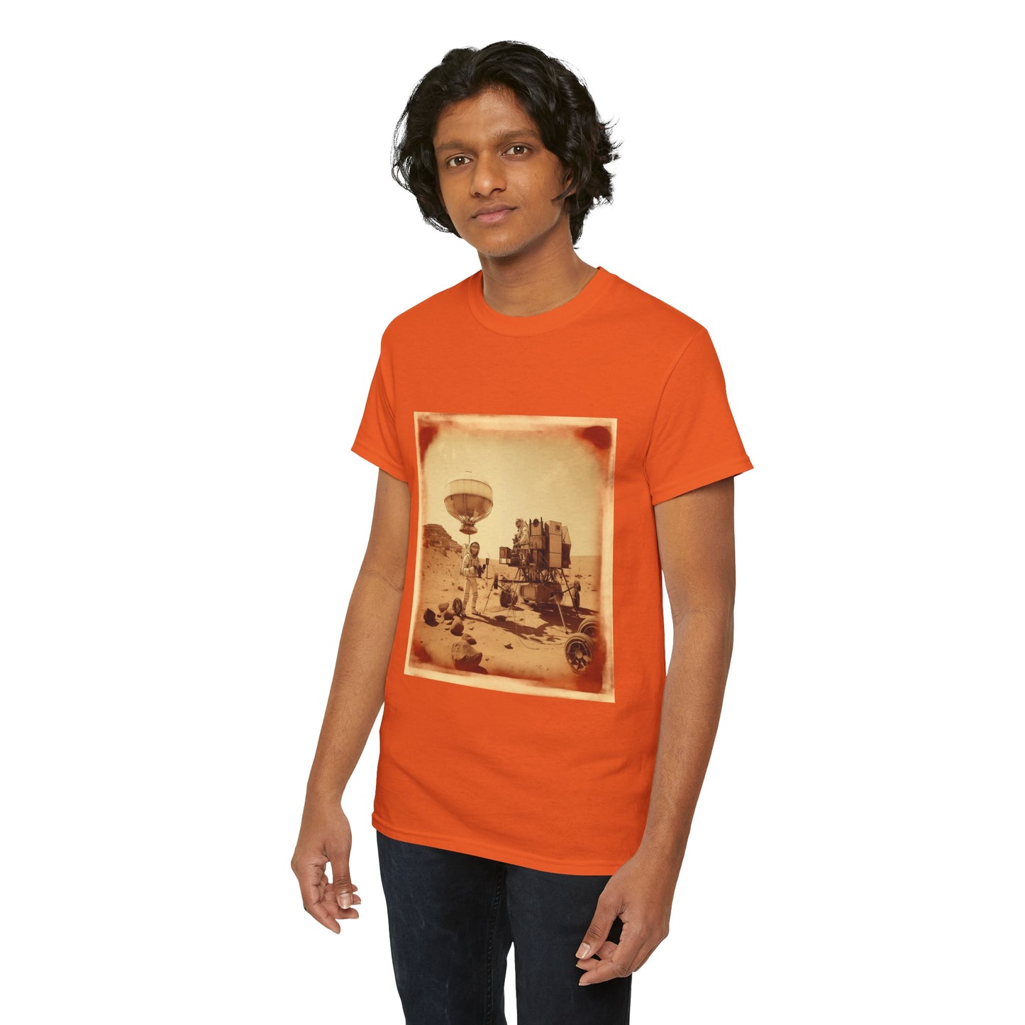 Martian Polaroid Unisex Heavy Cotton Tee