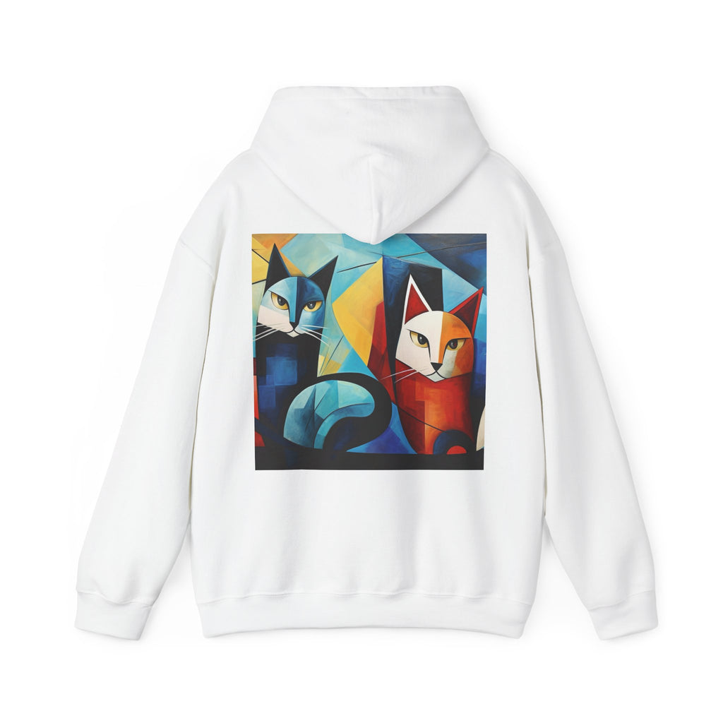 MeowMeow Back Unisex Heavy Blend Hooded Sweatshirt