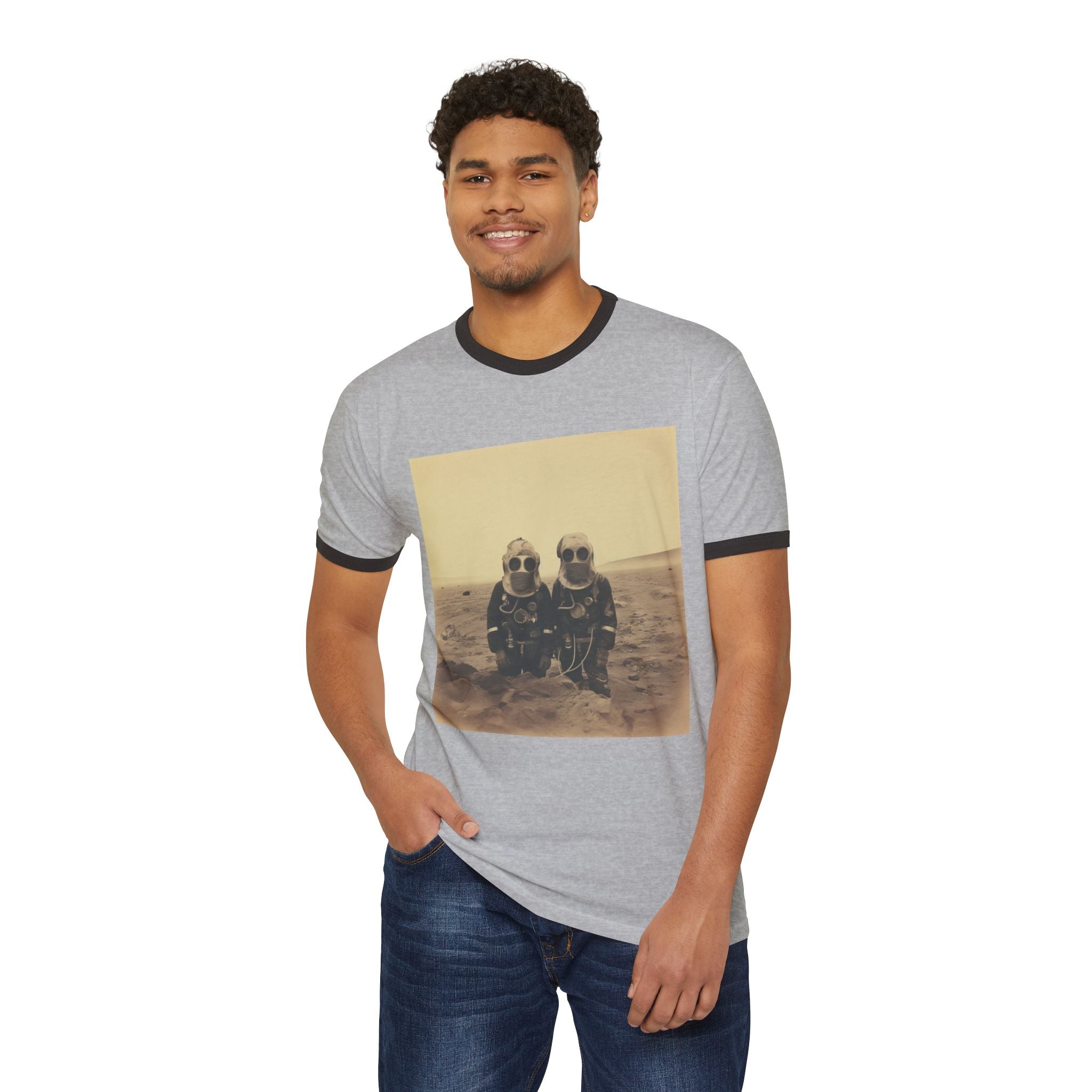 Mars Martians Unisex Cotton Ringer T-Shirt