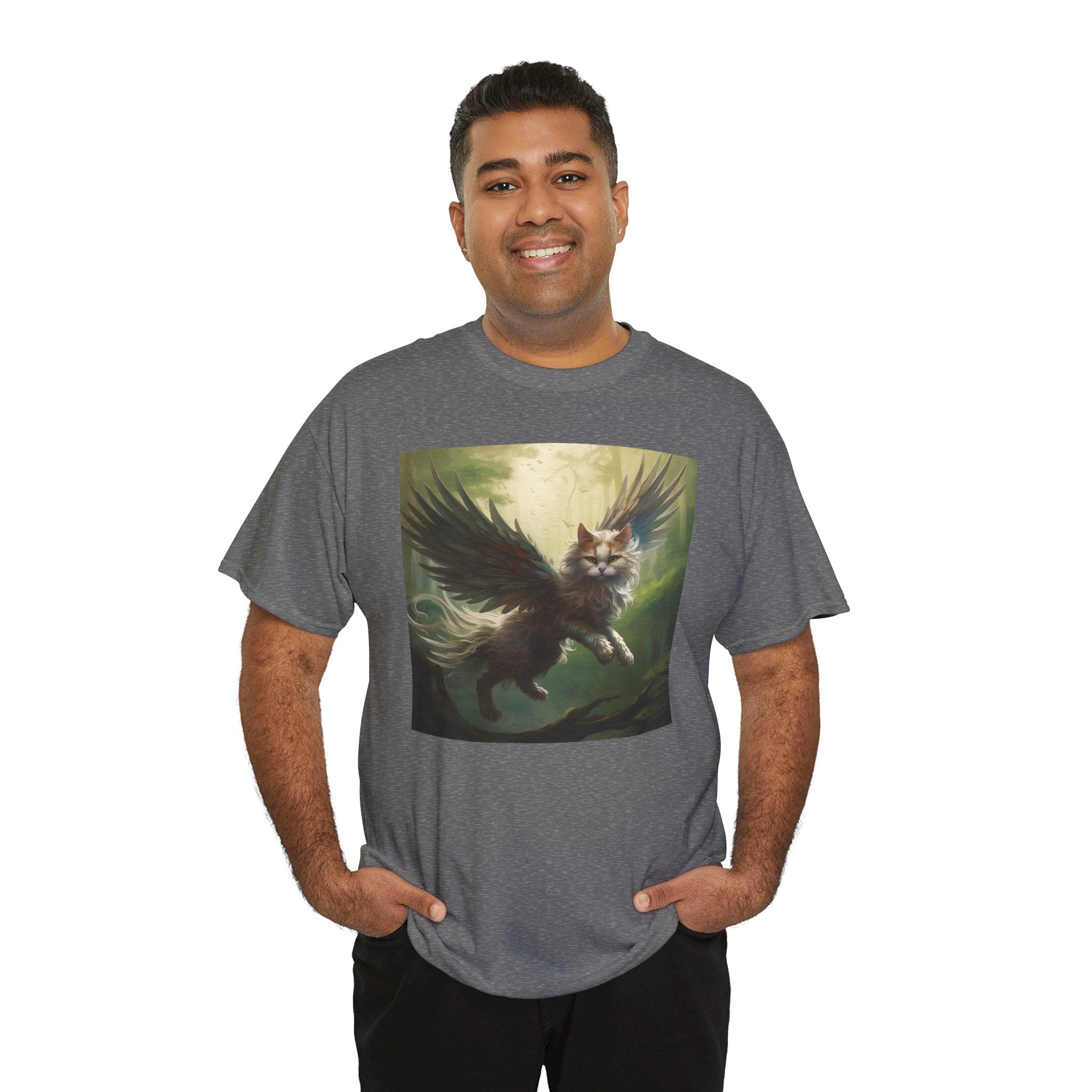 Fantasy Cat Unisex Heavy Cotton Tee