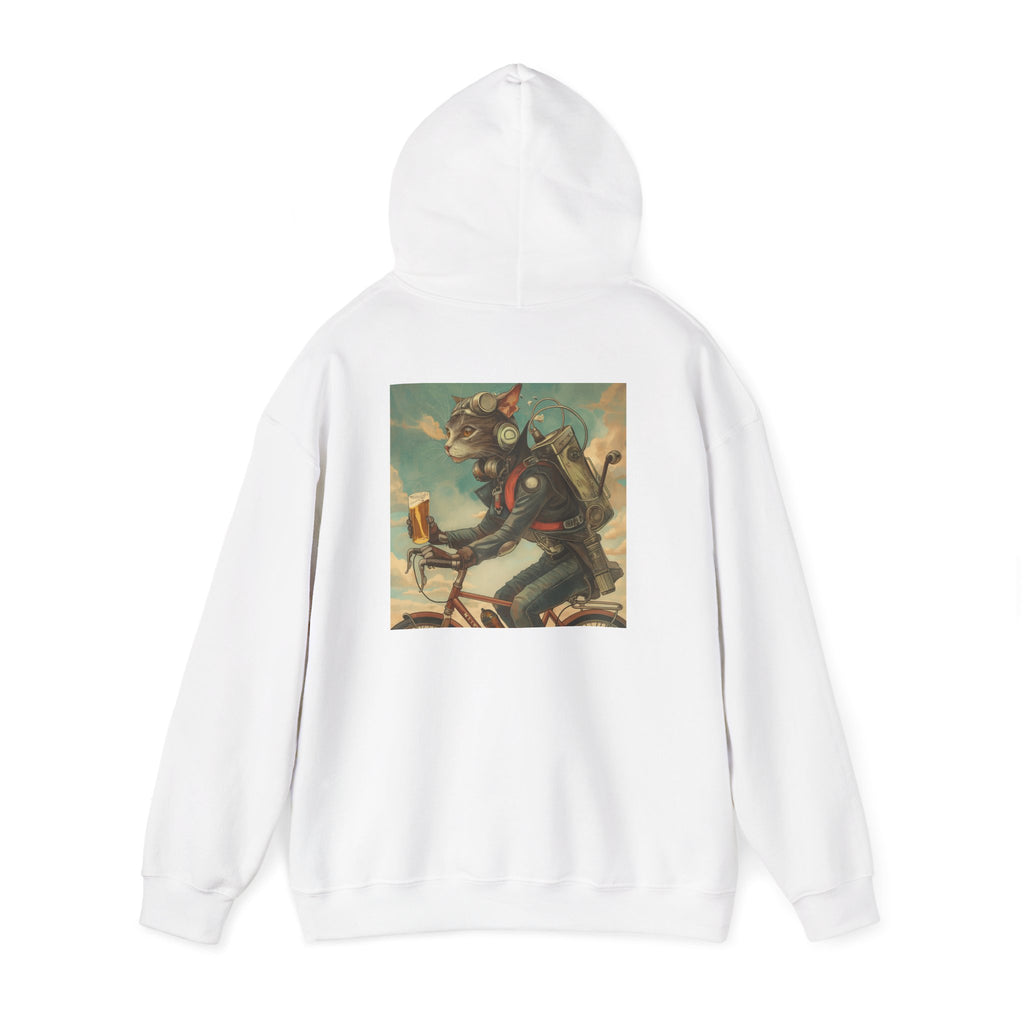 Robot Cat Unisex Heavy Blend Hooded Sweatshirt