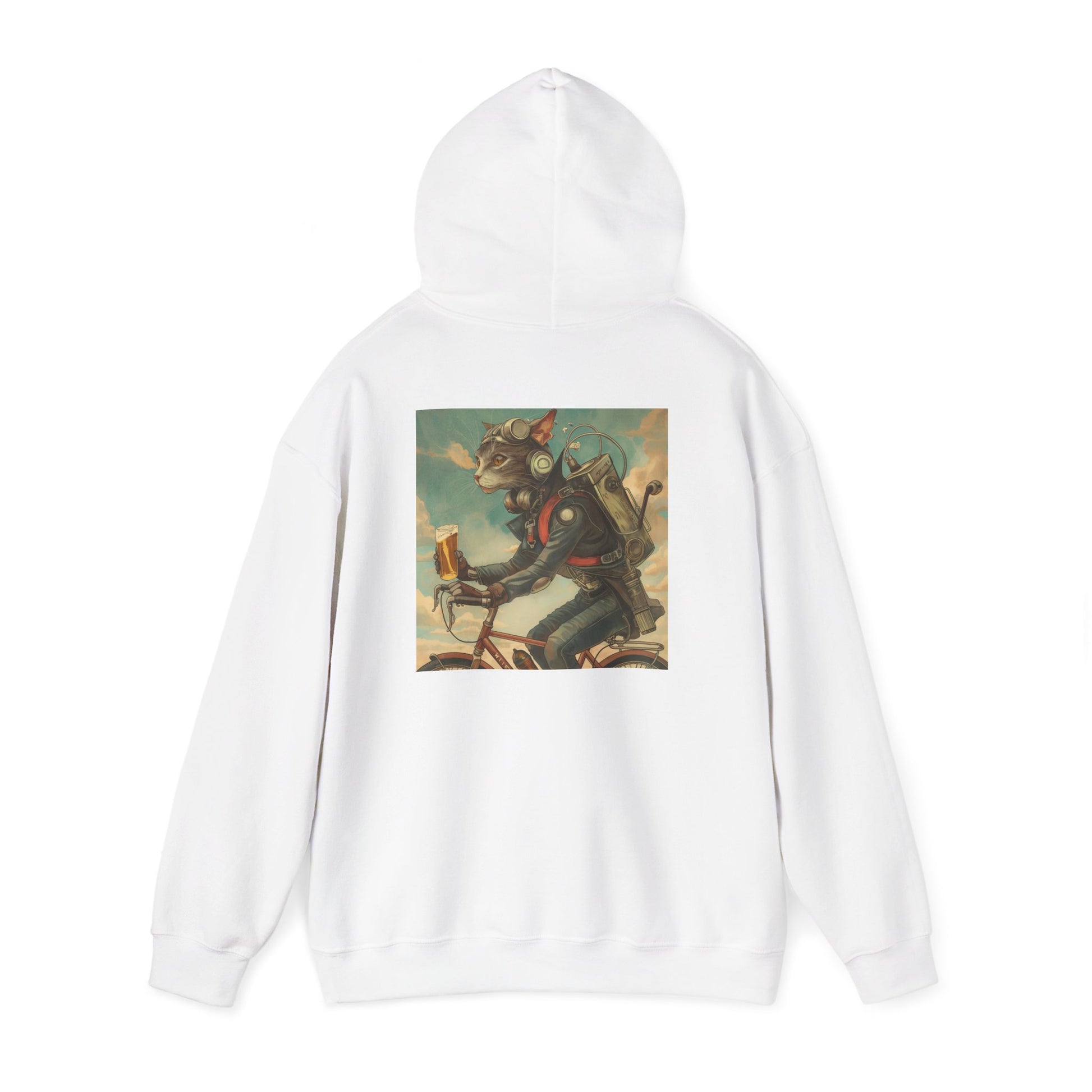Robot Cat Unisex Heavy Blend Hooded Sweatshirt