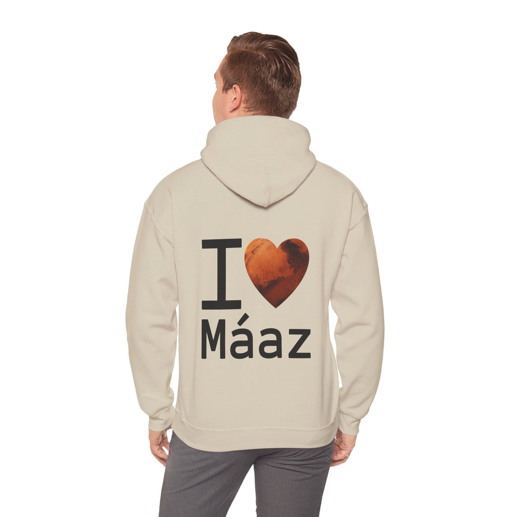 I Love Mars Unisex Heavy Blend Hooded Sweatshirt