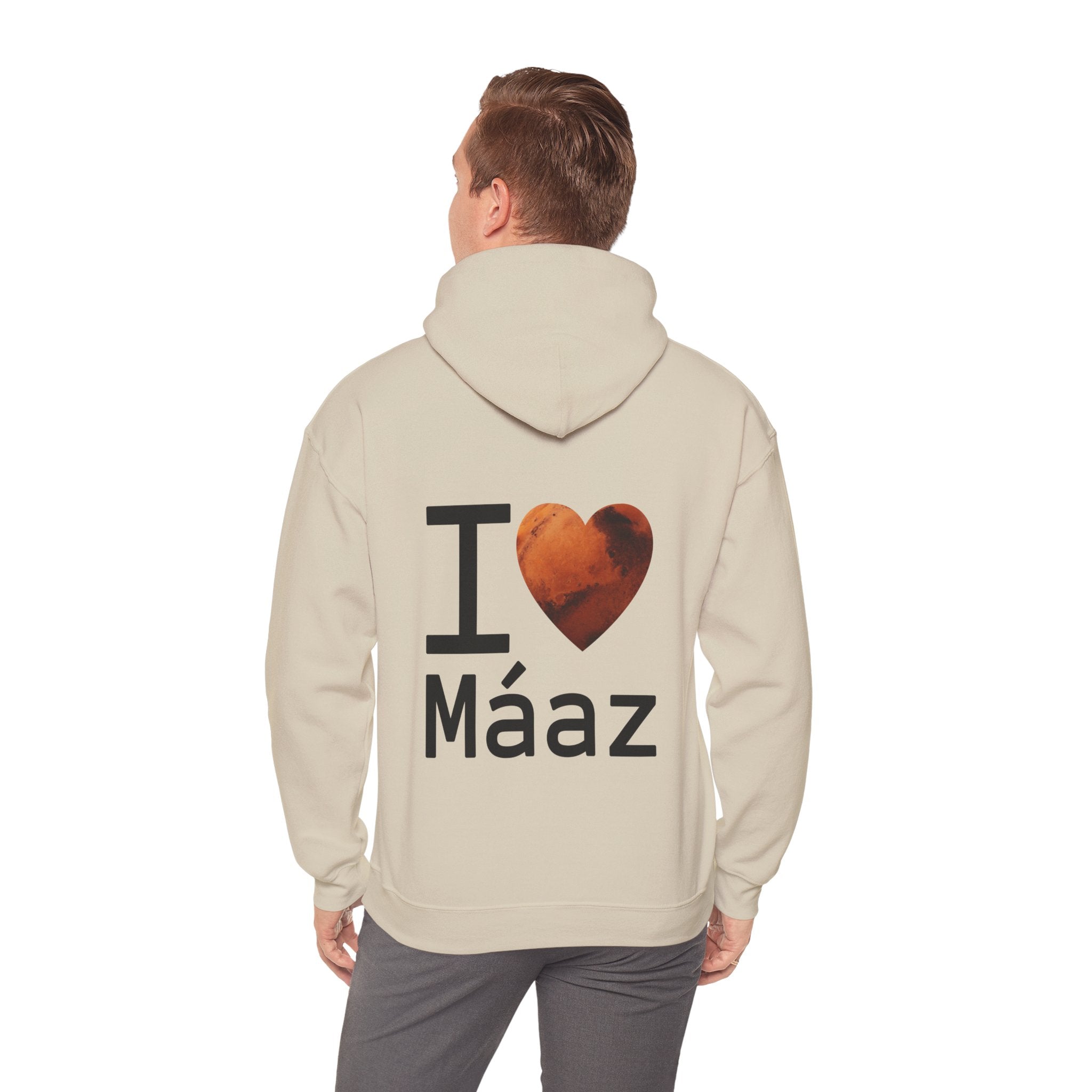 I Love Mars Unisex Heavy Blend Hooded Sweatshirt