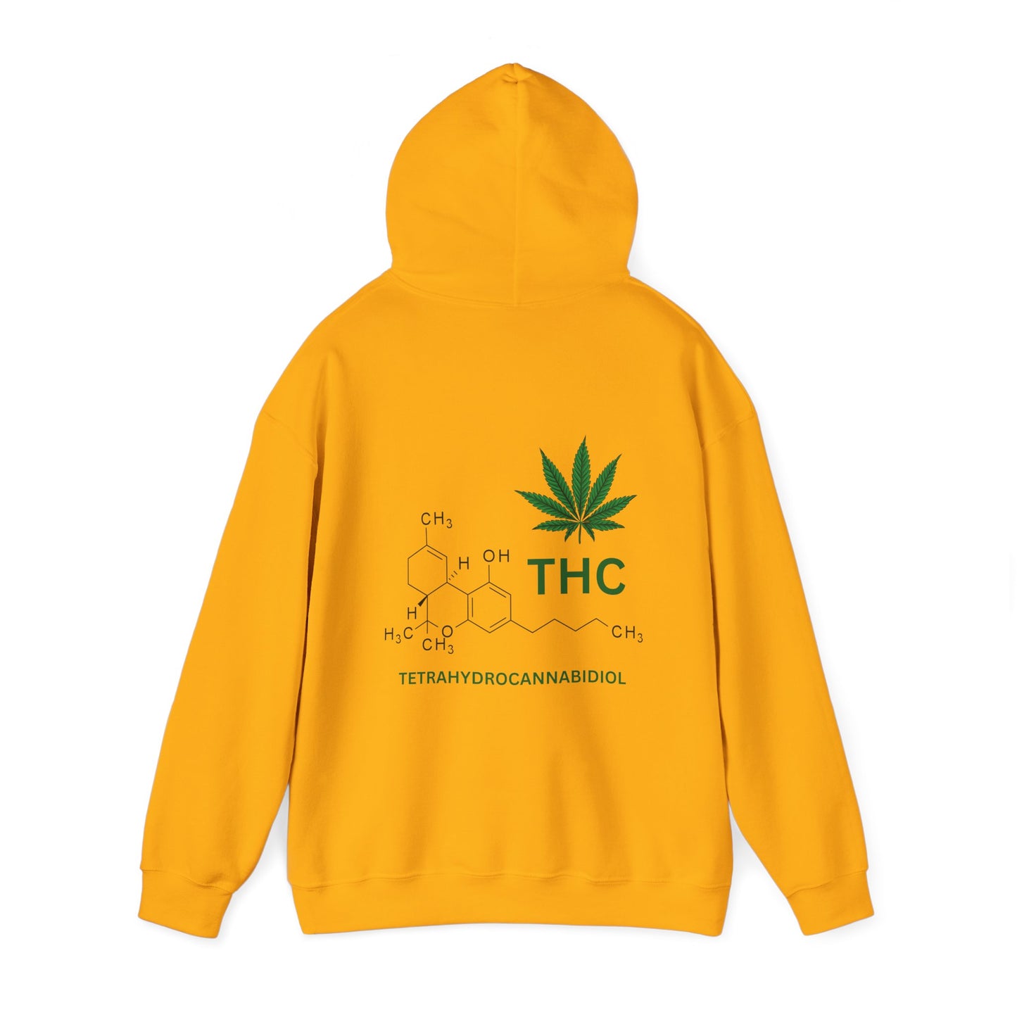 THC Molecule Unisex Heavy Blend Hooded Sweatshirt