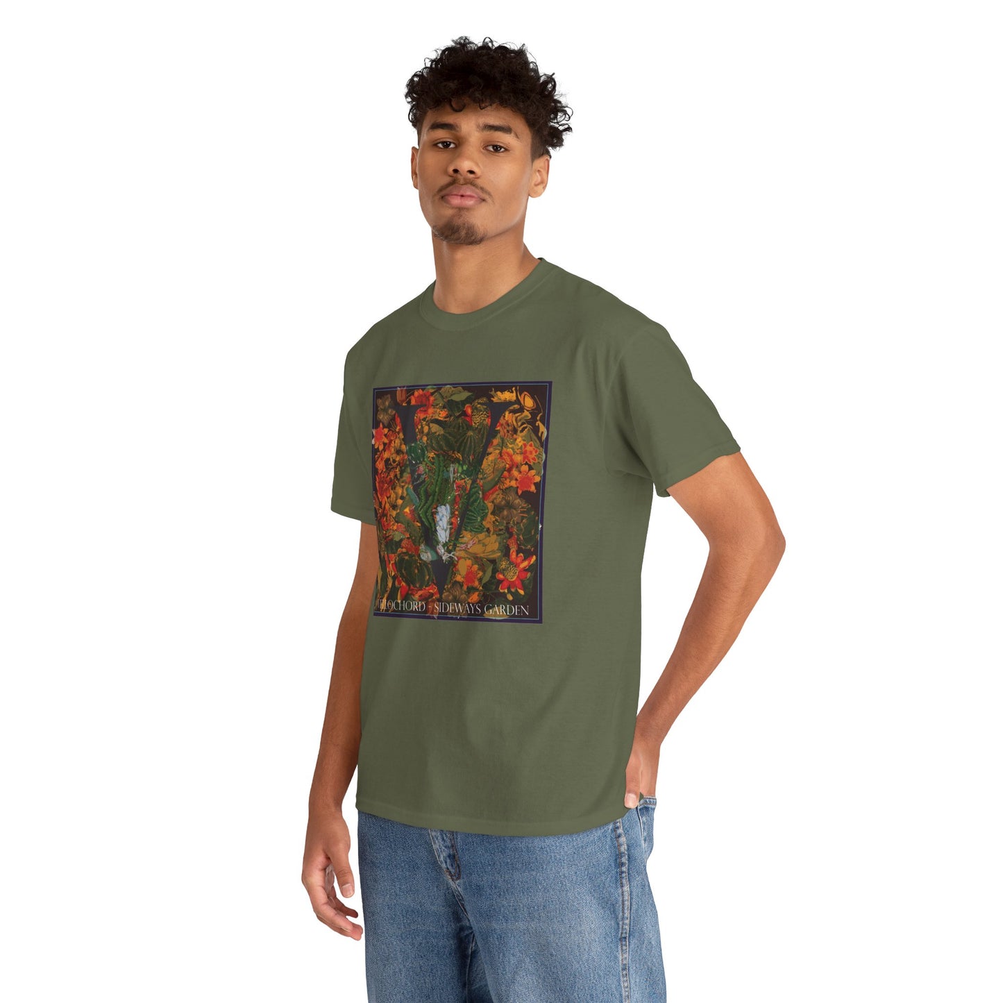 Official Vellochord Sideways Garden Unisex Heavy Cotton Tee