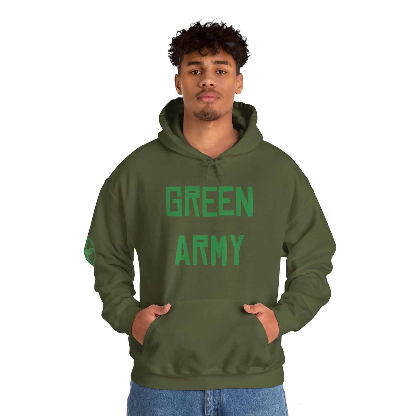 Green Army Unisex Heavy Blend Hooded Sweatshirt