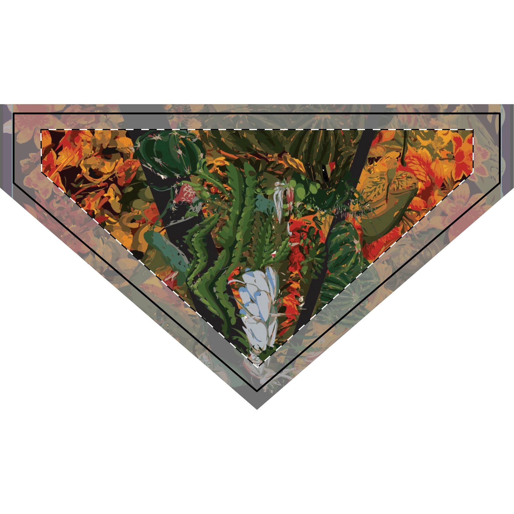 Vellochord Vibrant Floral Clip-on Pet Bandana for Stylish Pets