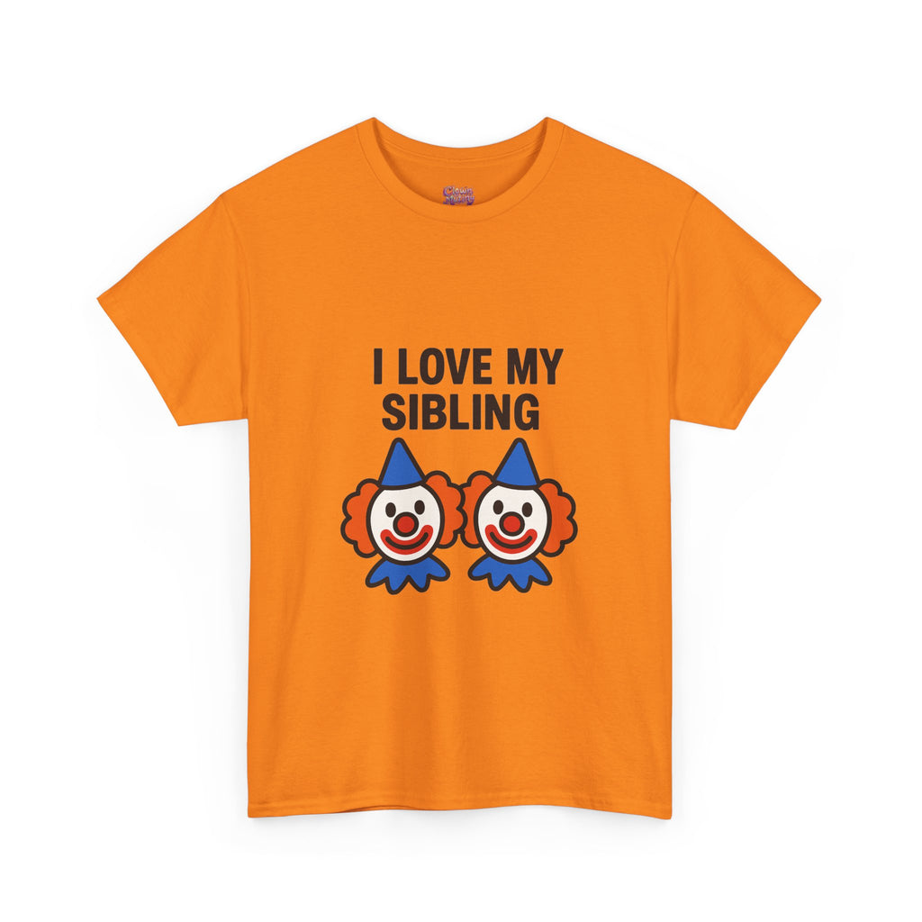 Funny Clown Sibling Love Unisex Cotton Tee