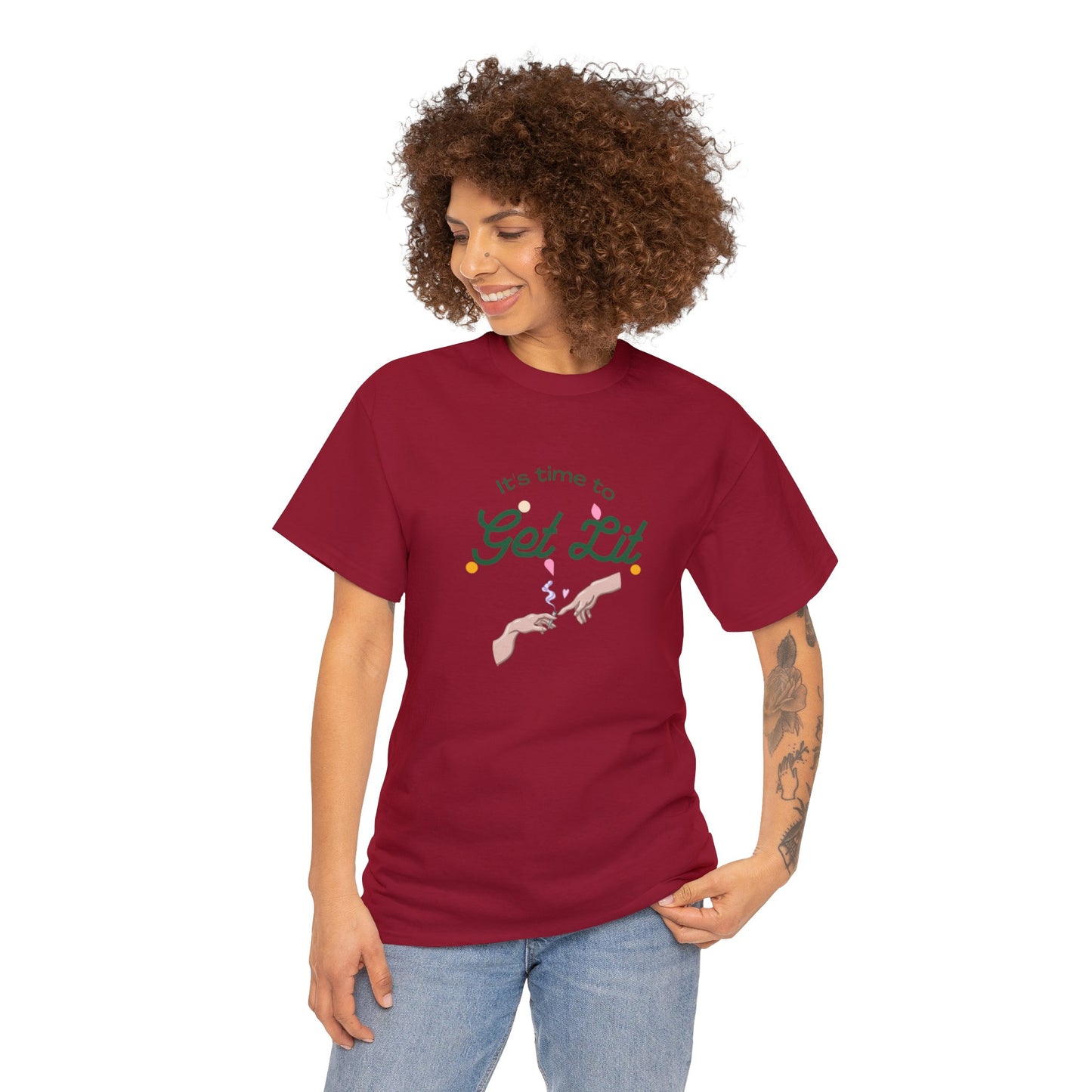 Get Lit Holiday Unisex Heavy Cotton Tee