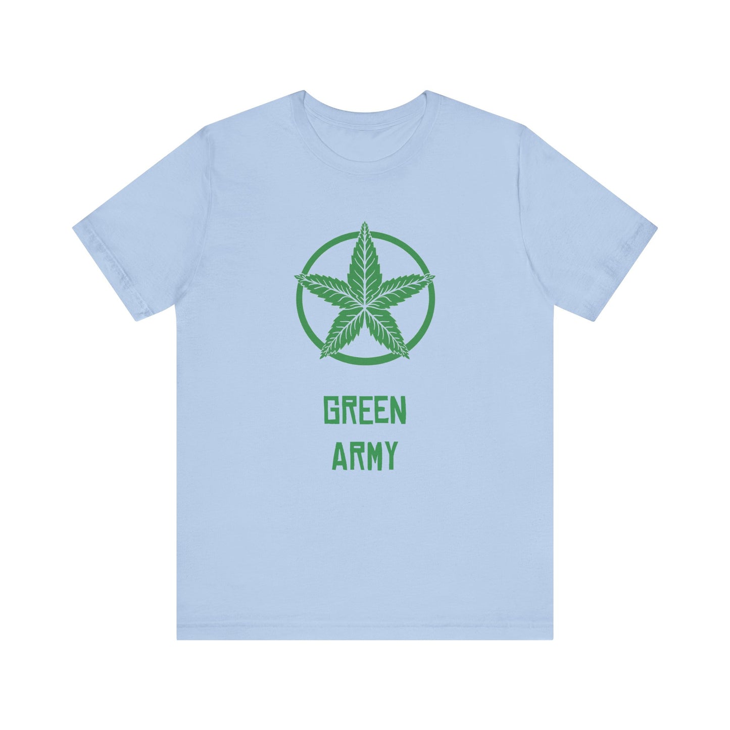 Green Army Star Unisex Jersey Short Sleeve Tee