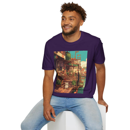 Studio Ghibli Style Cat Unisex Softstyle T-Shirt