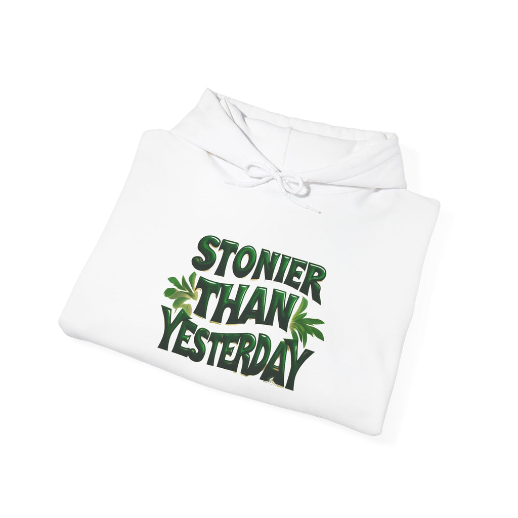 Stoner Vibes Unisex Hooded Sweatshirt - 'Stonier Than Yesterday'
