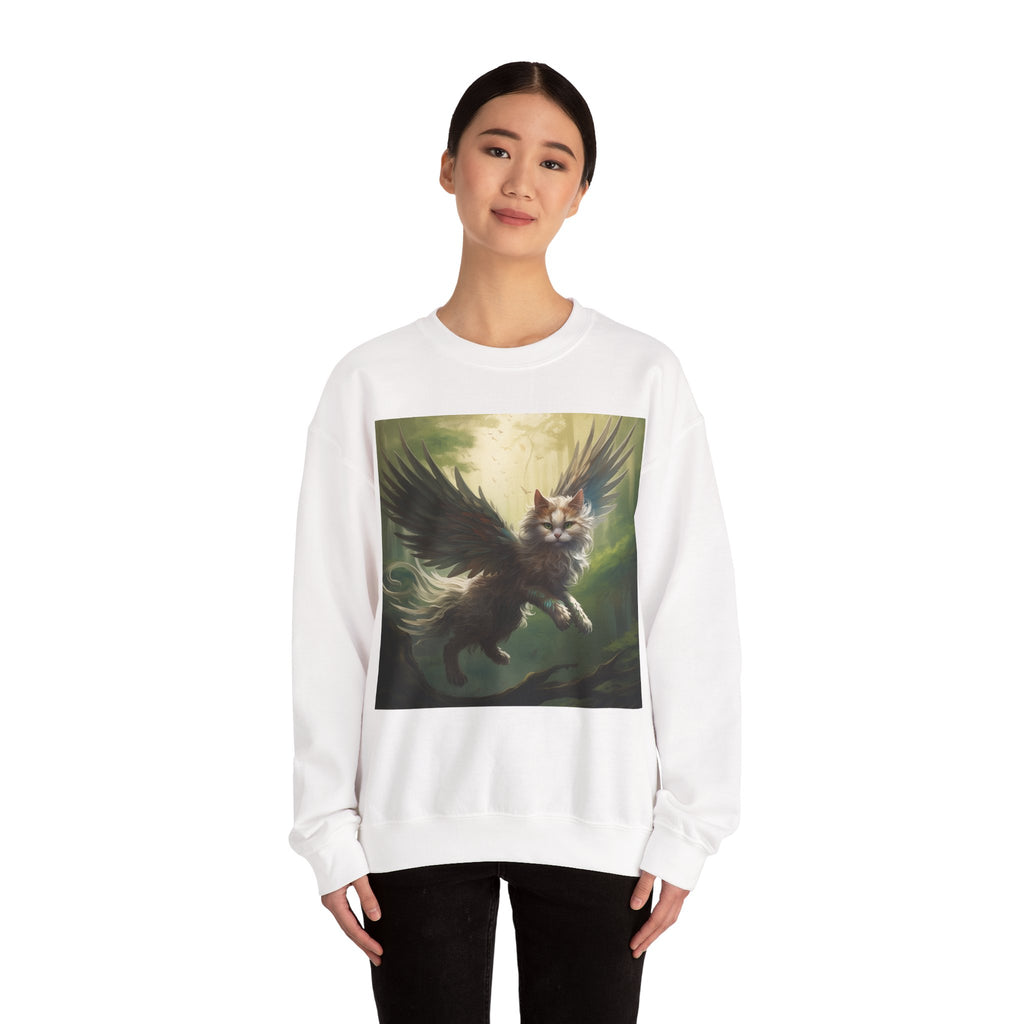 Fantasy Cat Unisex Heavy Blend Crewneck Sweatshirt