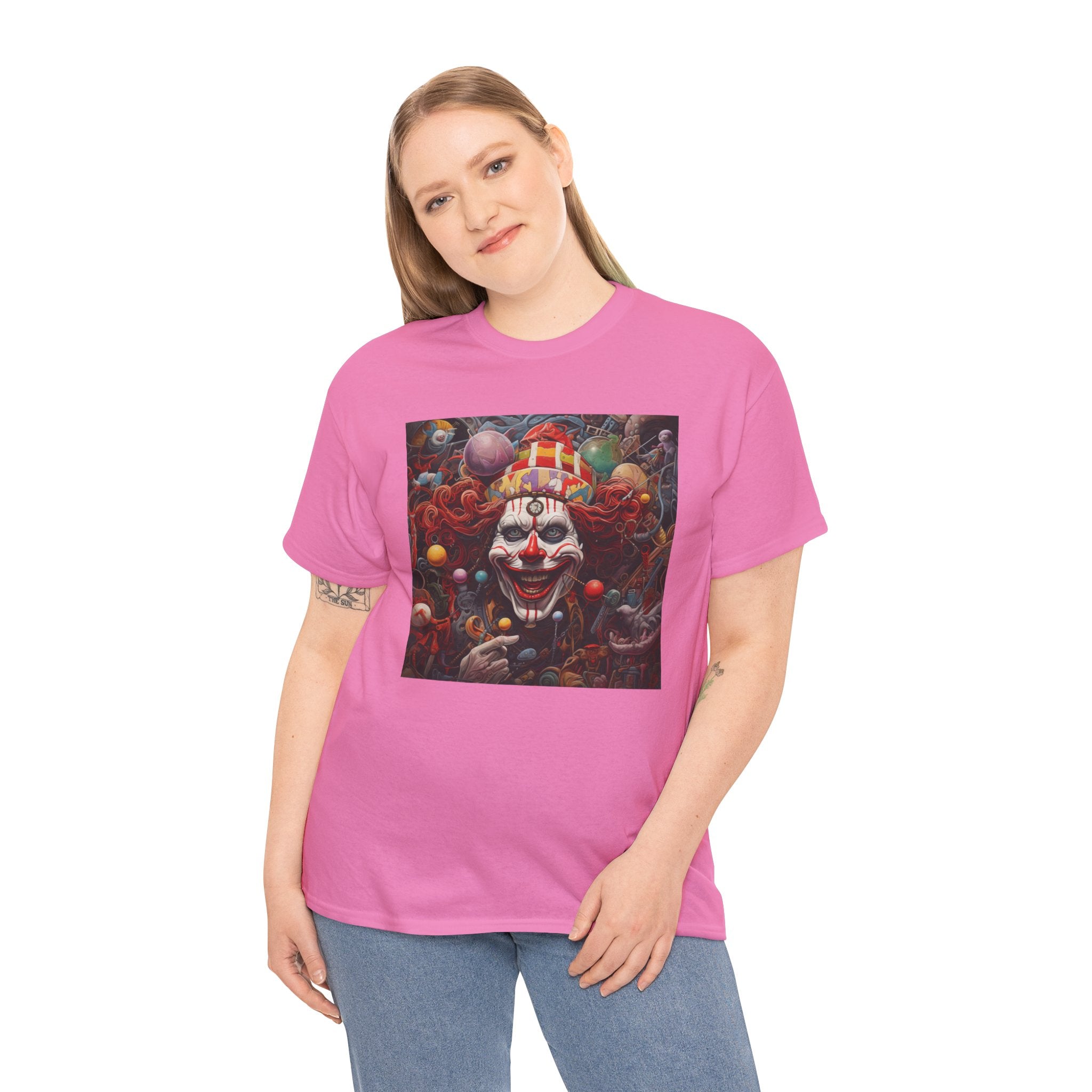 Clown Mutiny Face Unisex Heavy Cotton Tee