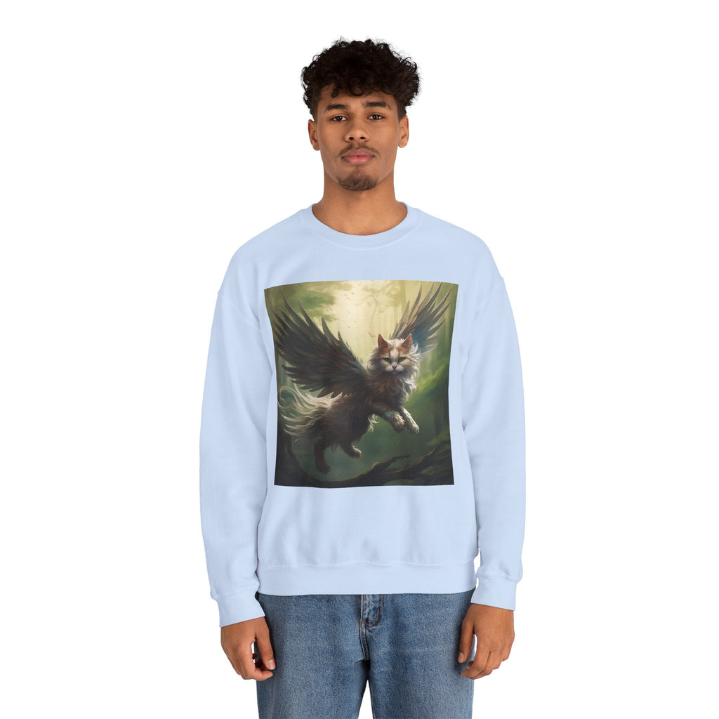 Fantasy Cat Unisex Heavy Blend Crewneck Sweatshirt