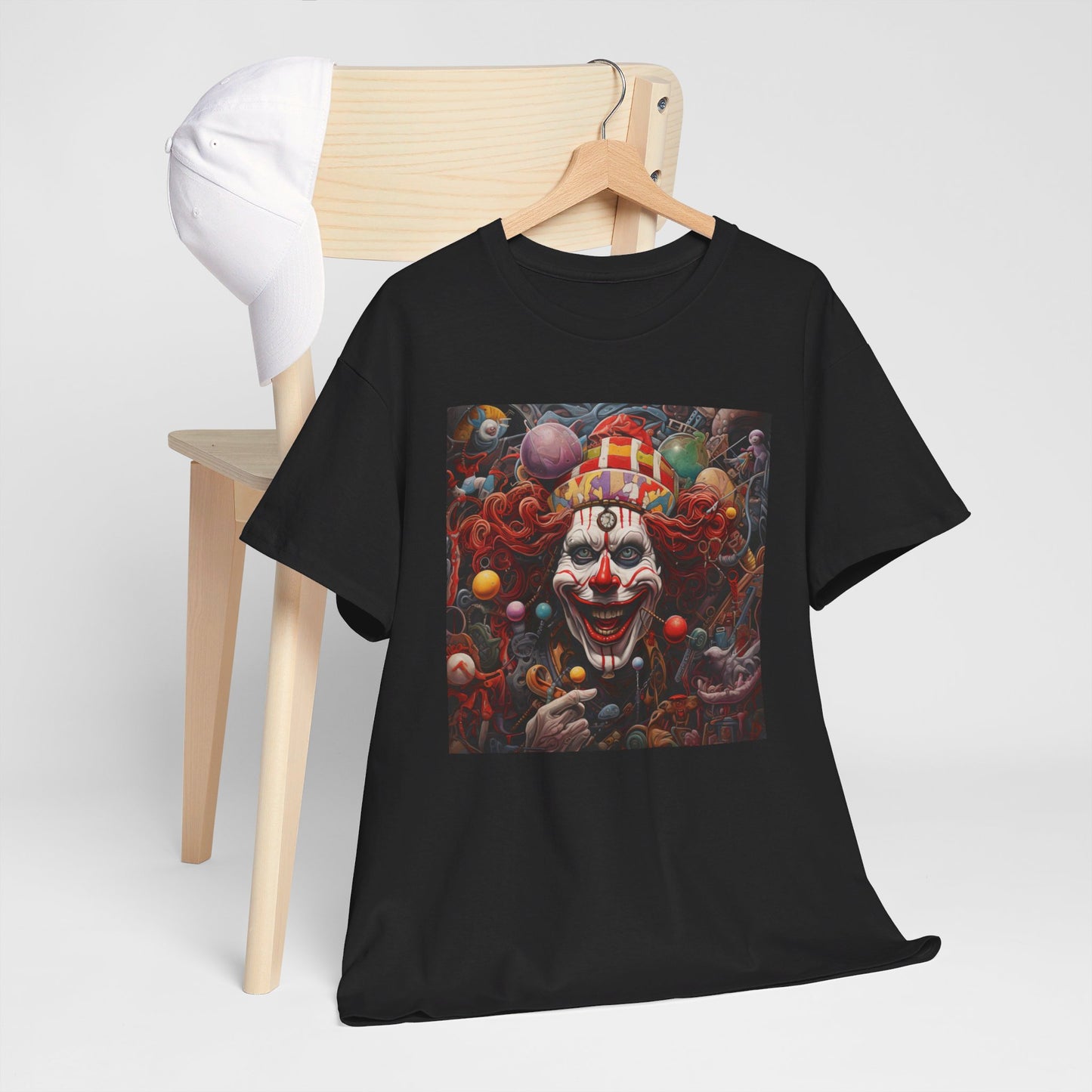 Clown Mutiny Face Unisex Heavy Cotton Tee