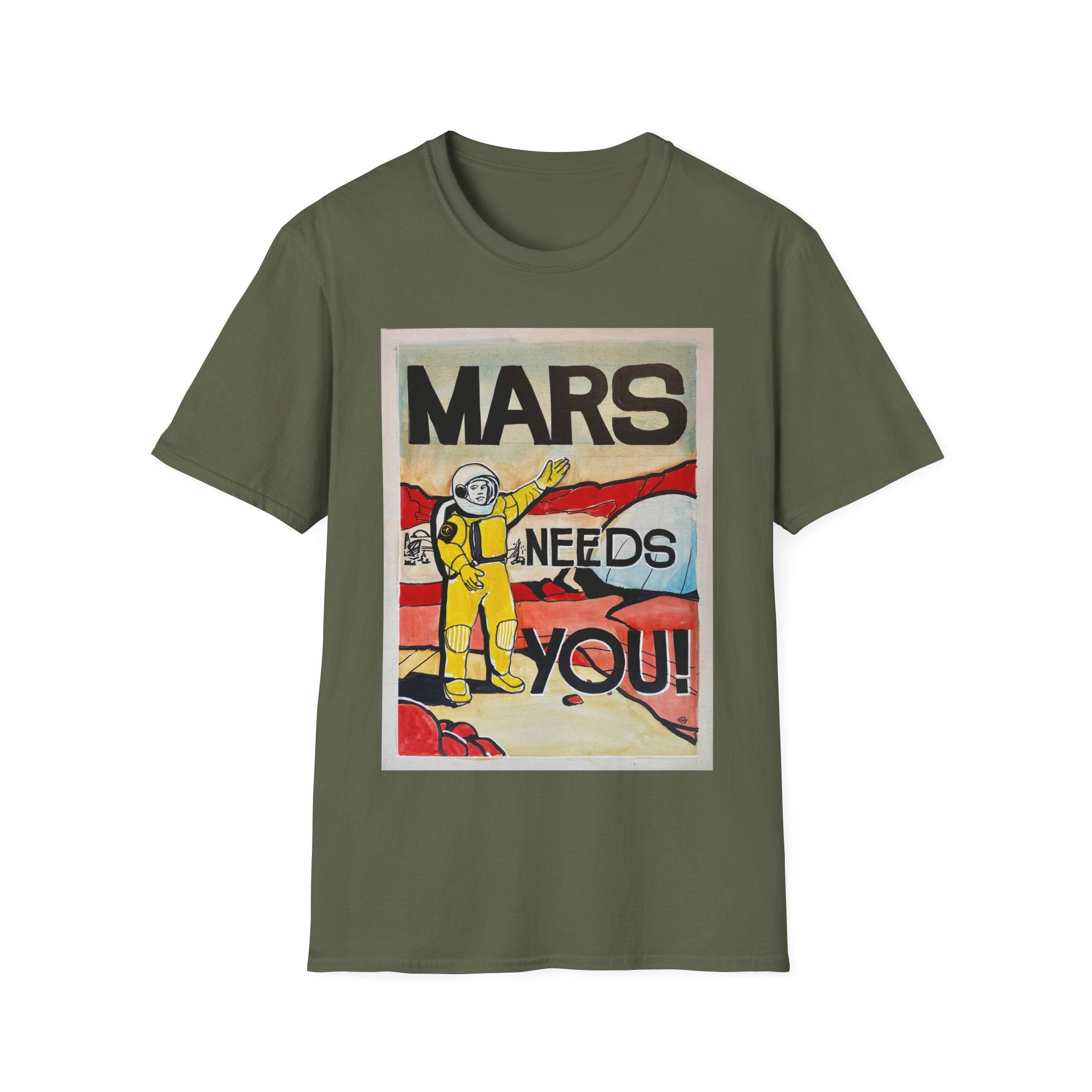 Mars Needs You Unisex Softstyle T-Shirt