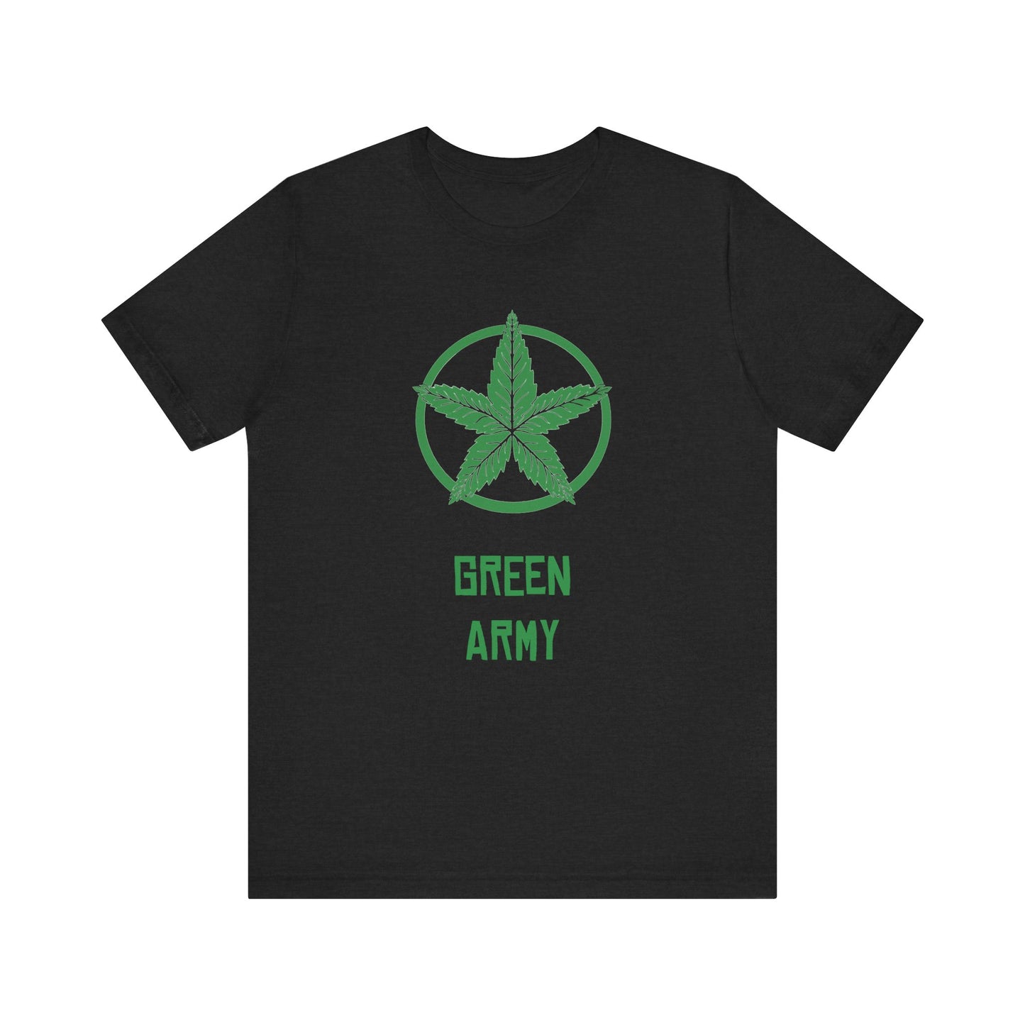 Green Army Star Unisex Jersey Short Sleeve Tee