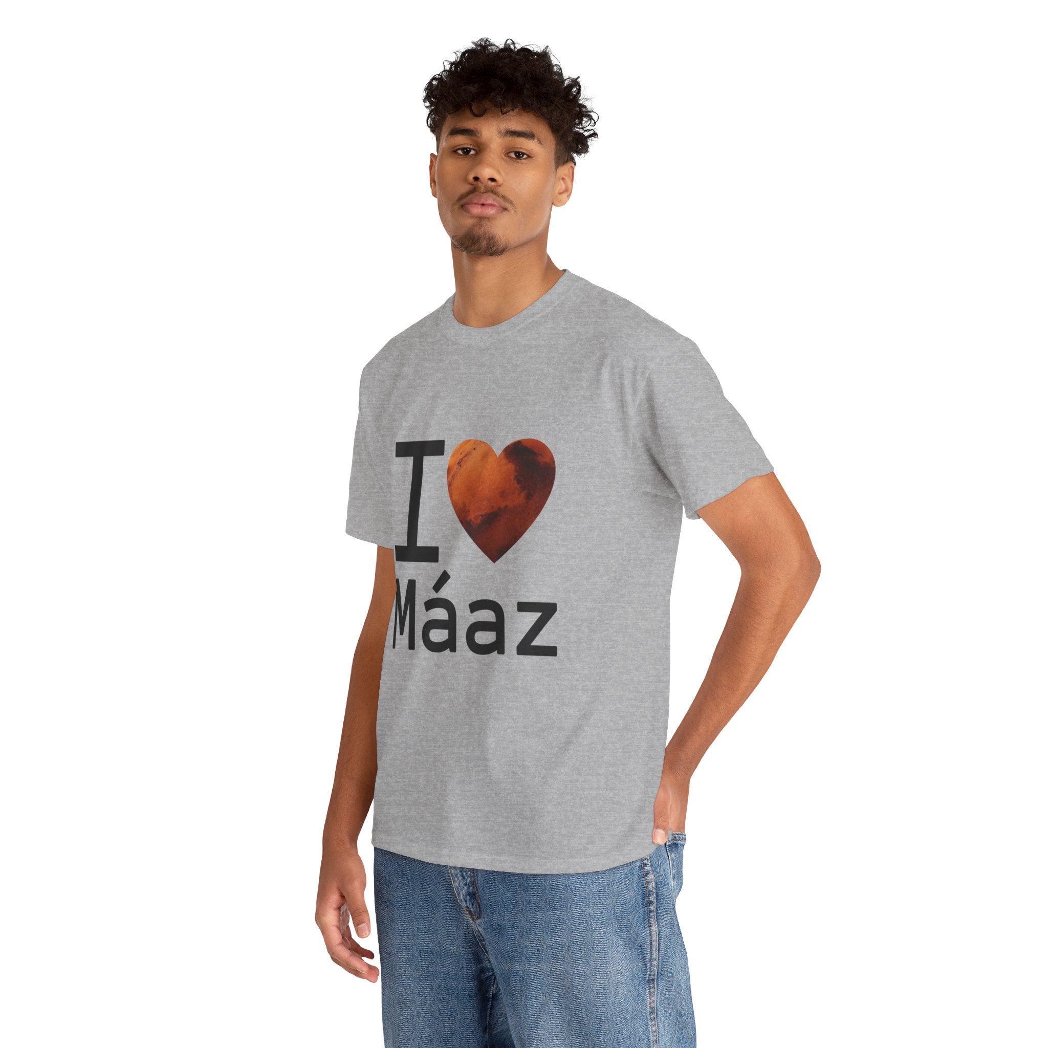 I Love Mars Unisex Heavy Cotton Tee