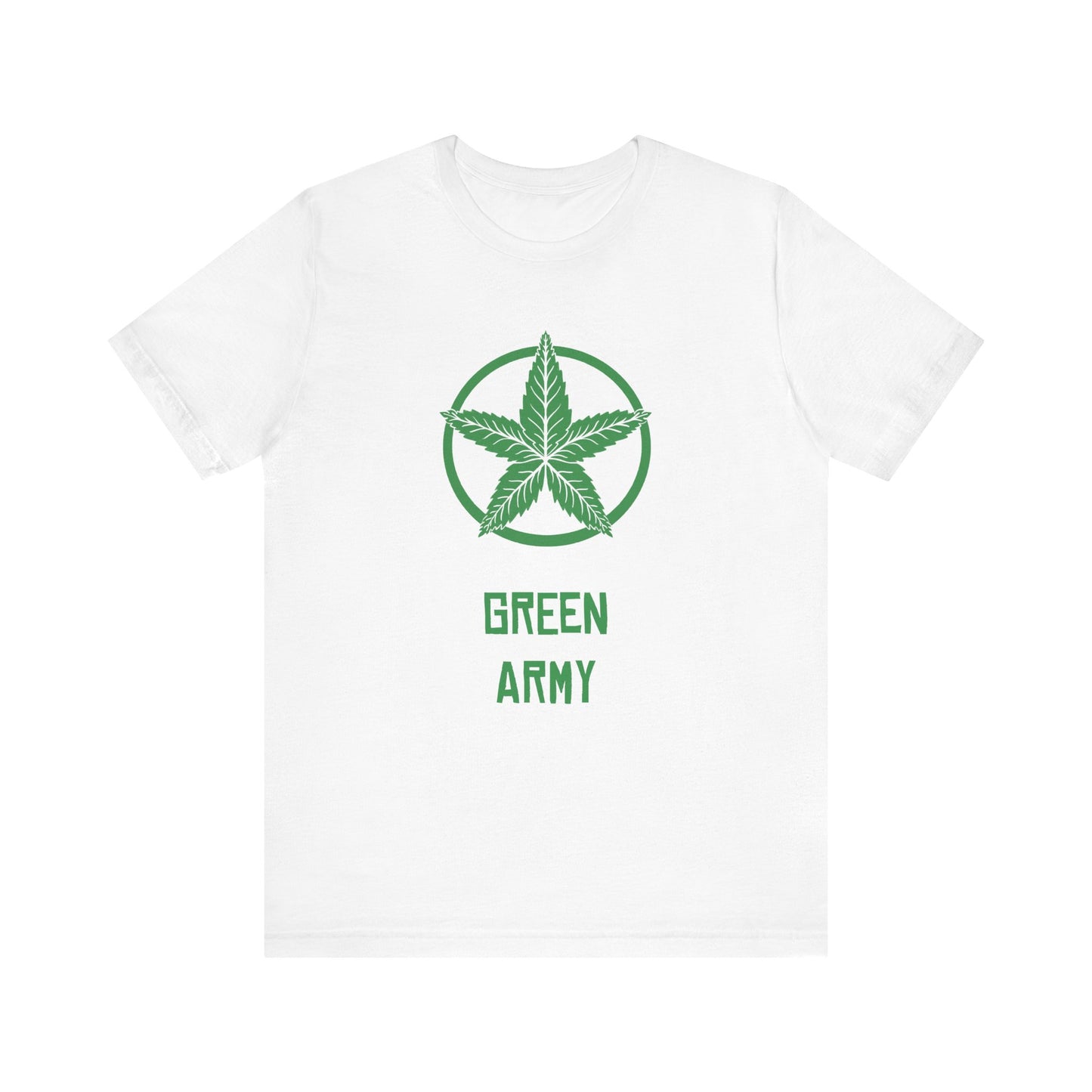 Green Army Star Unisex Jersey Short Sleeve Tee