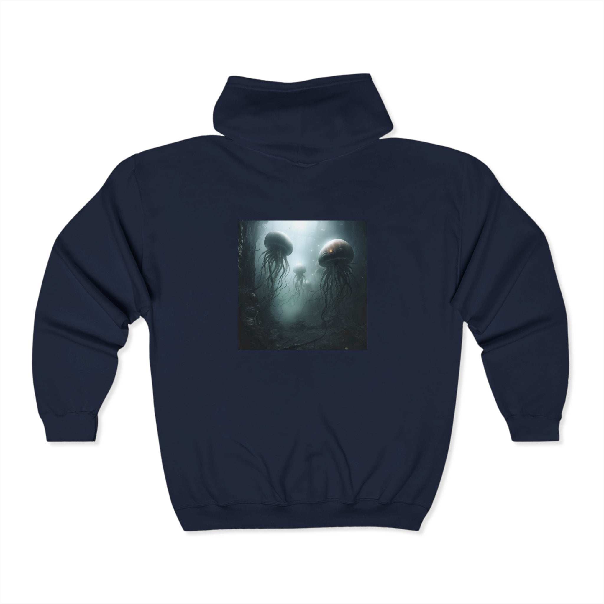 Alien Jellyfish Unisex Heavy Blend Full Zip Hooded Sweatshirt