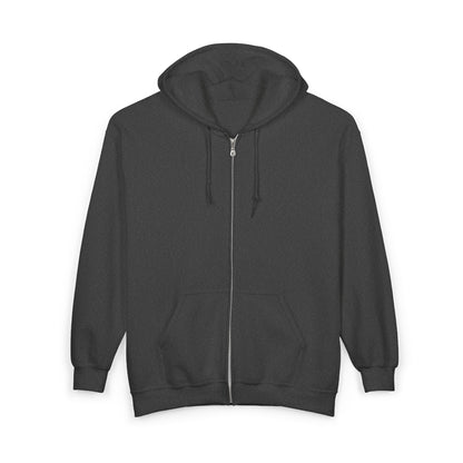 Funny Zip Hoodie — "All My Money I Spent on Booze, The Rest I Just Wasted" Back Graphic