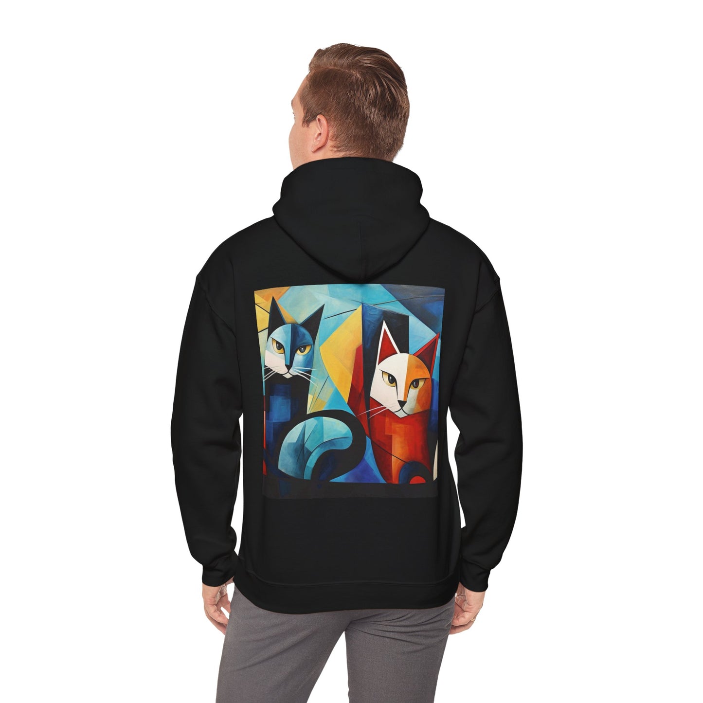 MeowMeow Back Unisex Heavy Blend Hooded Sweatshirt